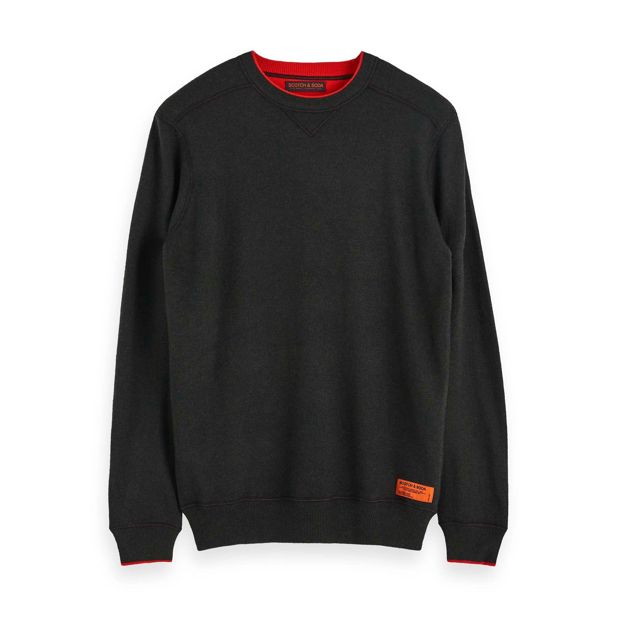 Fleecepullover Scotch & Soda Herren Pullover Contrast Detail 152350