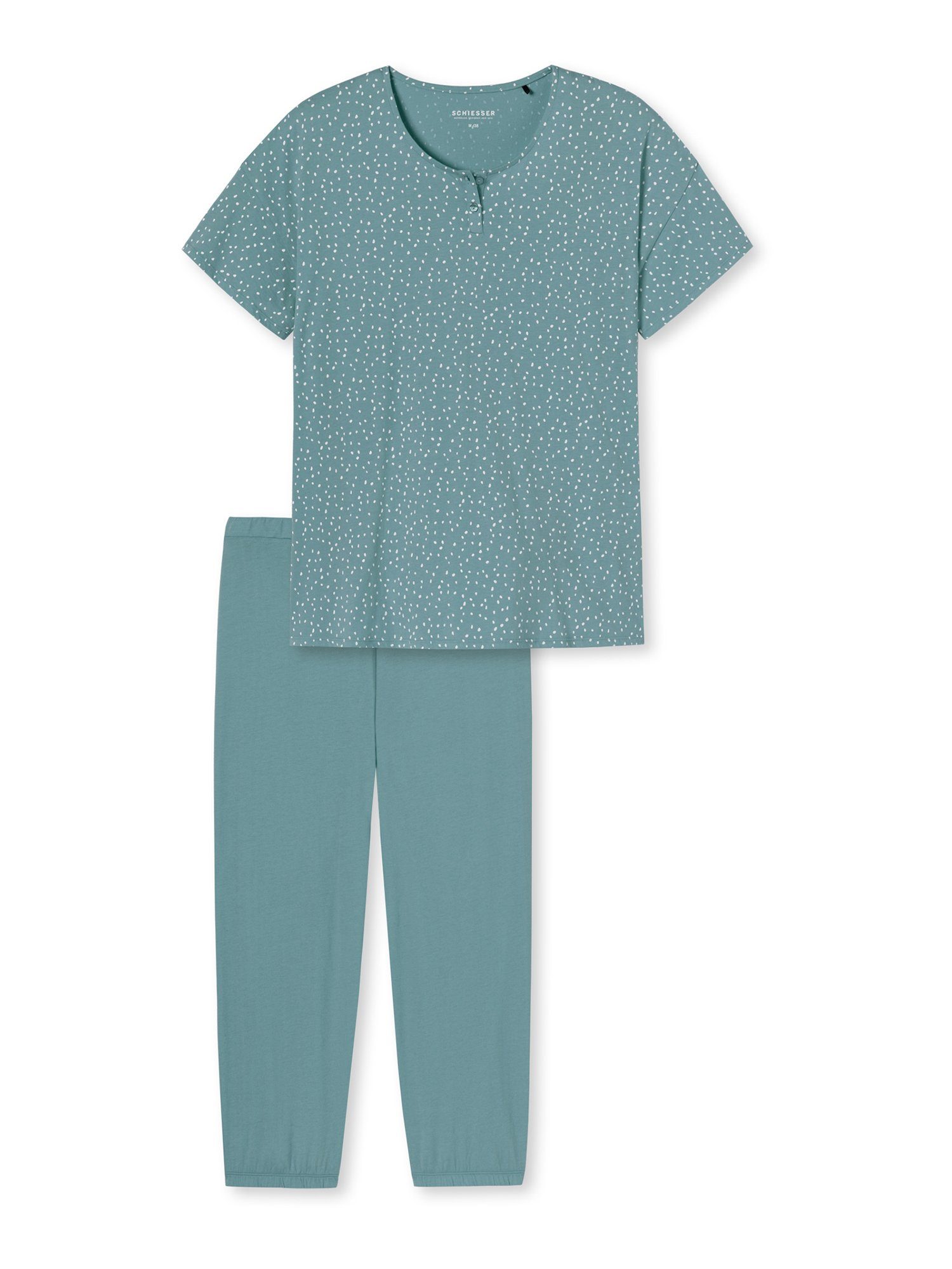 Schiesser Pyjama Minimal Hose Fit Comfort 3/4