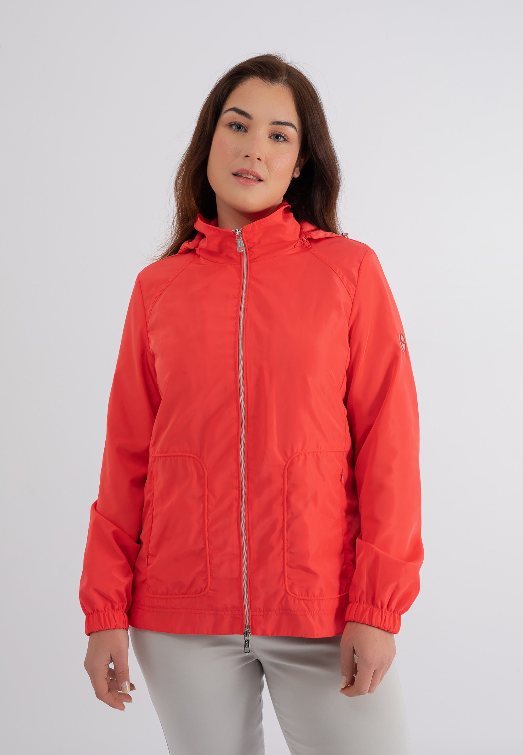 koralle October Kapuze verstellbarer Outdoorjacke mit