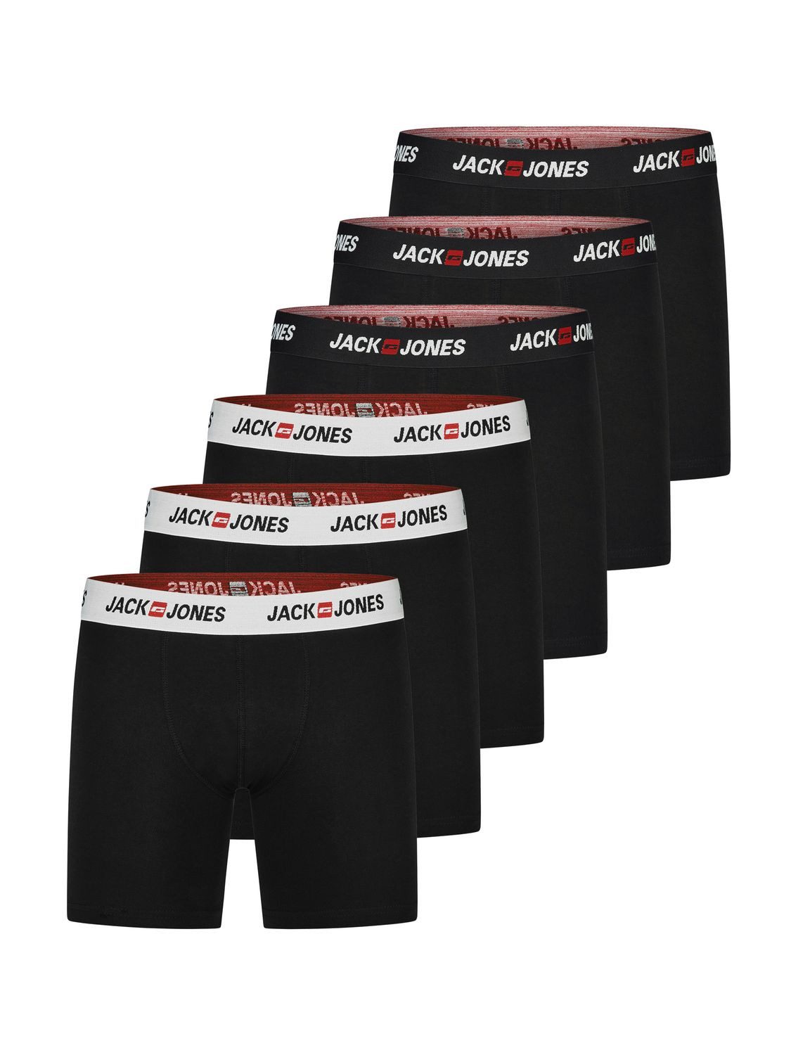 Jack & Jones Boxershorts Herren Retroshorts JACCORP 6er Pack Regular Fit (V günstig online kaufen