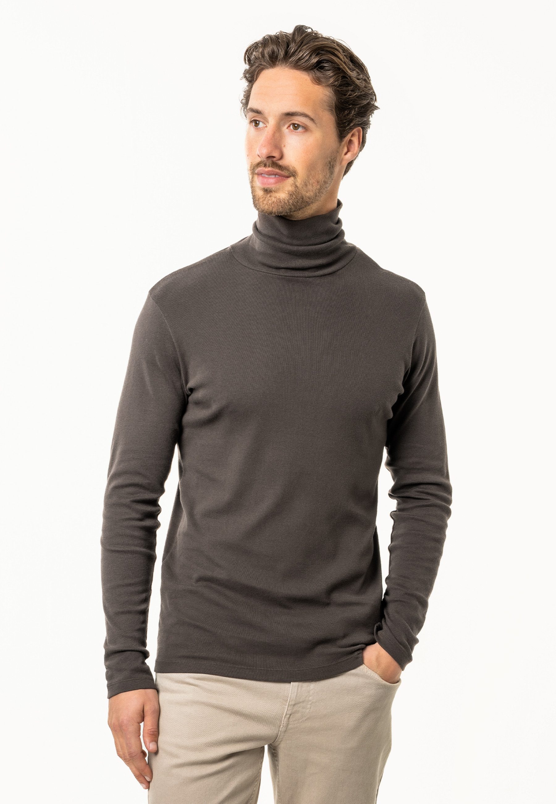 LIVING CRAFTS Rollkragenpullover HELGE GOTS zertifiziert – Bild 4 von 5
