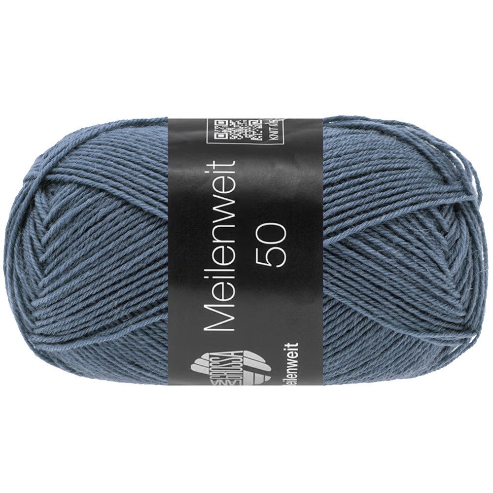 LANA GROSSA MEILENWEIT 50 g UNI 4-fach Sockenwolle Häkelwolle, 210 m (Klassisches 4-fach Sockengarn für Lieblingsprojekte, 210 m Lauflänge für feine und kreative Strickideen), 50 g
