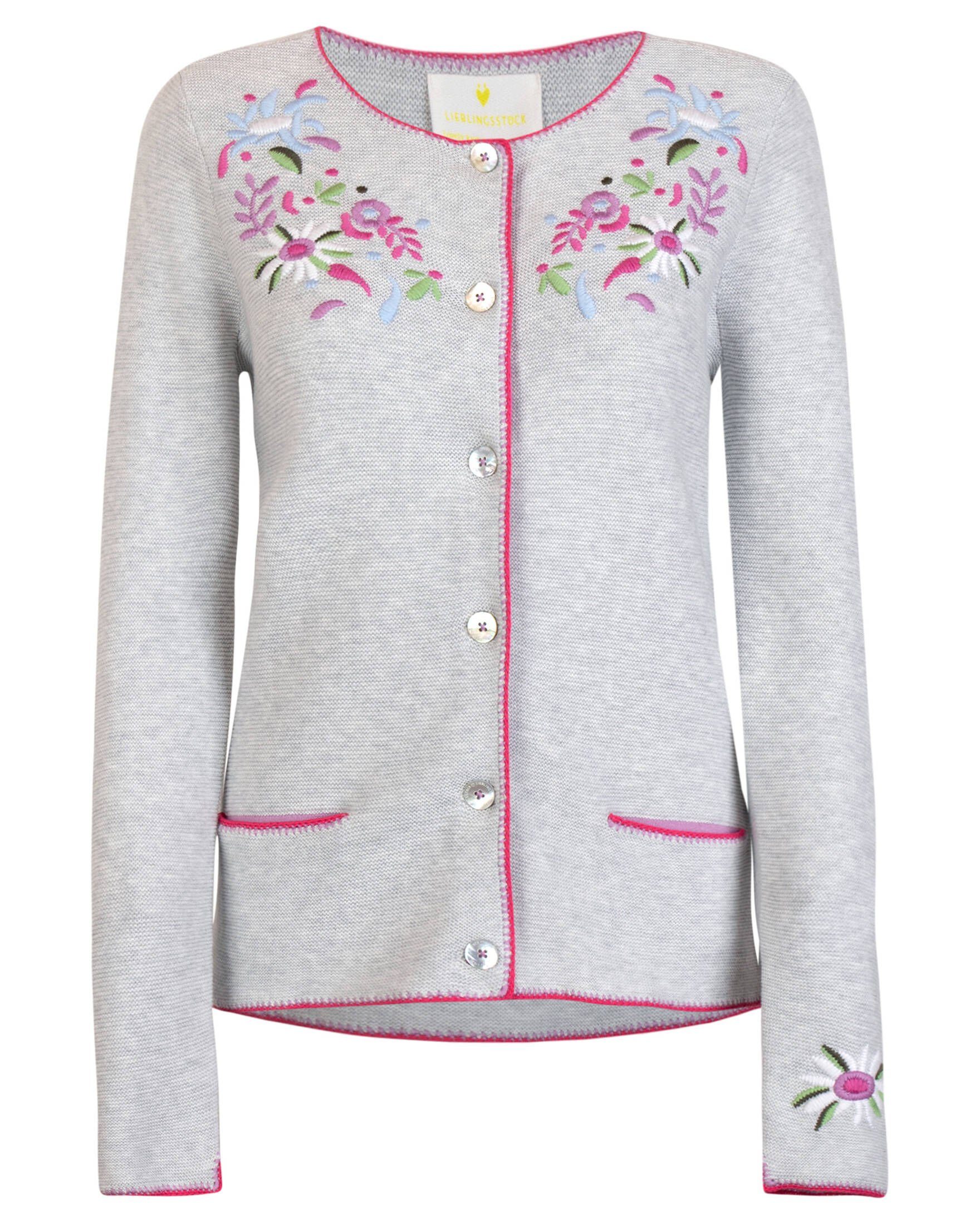 Lieblingsstück Cardigan Damen Trachten-Strickjacke ZARAL (1-tlg), Material:  Obermaterial: 100% Baumwolle