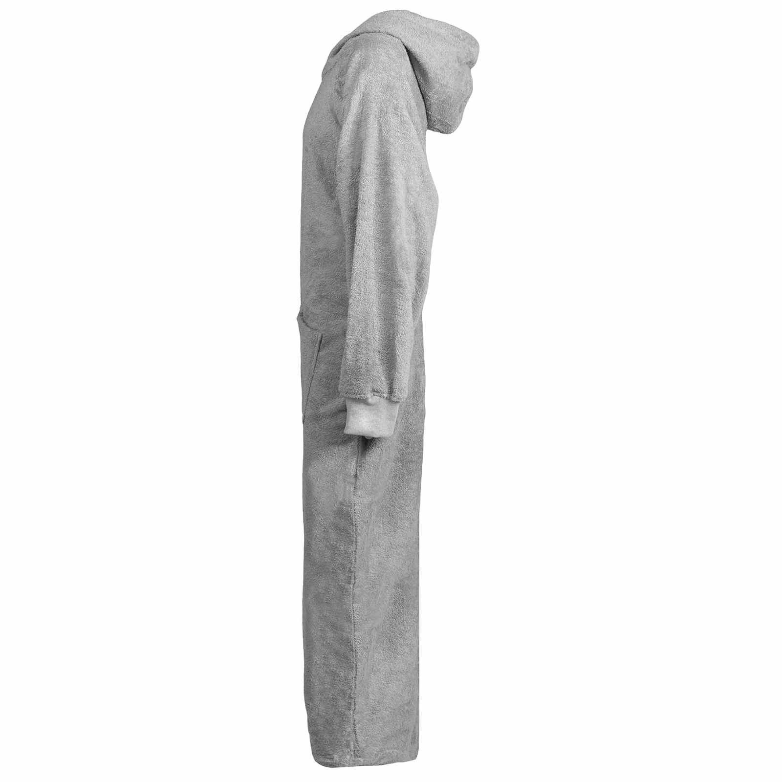 vidaXL Bademantel Decken-Hoodie KINN Grau XXL Baumwolle, Baumwolle