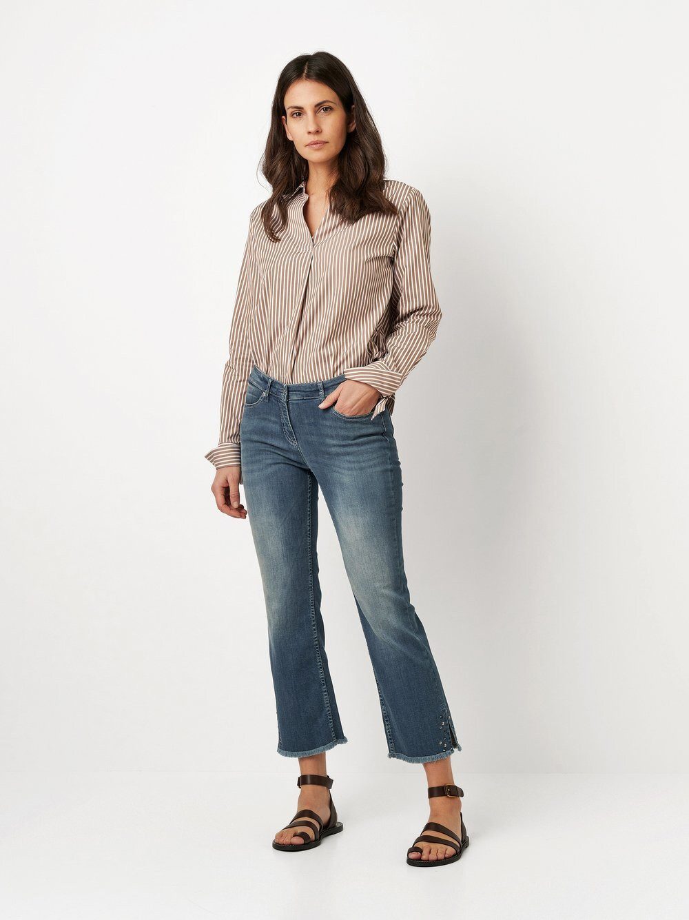 TONI Bootcut-Jeans Perfect Shape mit ausgefransten günstig online kaufen