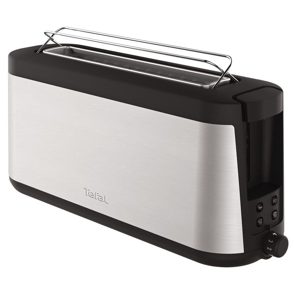 Tefal Toaster Tefal Element TL4308 Langschlitztoaster 1000 W Edelstahl / Schwarz