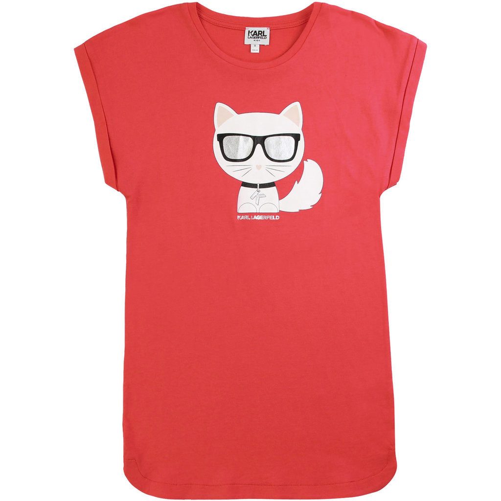 KARL LAGERFELD Shirtkleid KARL LAGERFELD KIDS ärmelloses Kleid