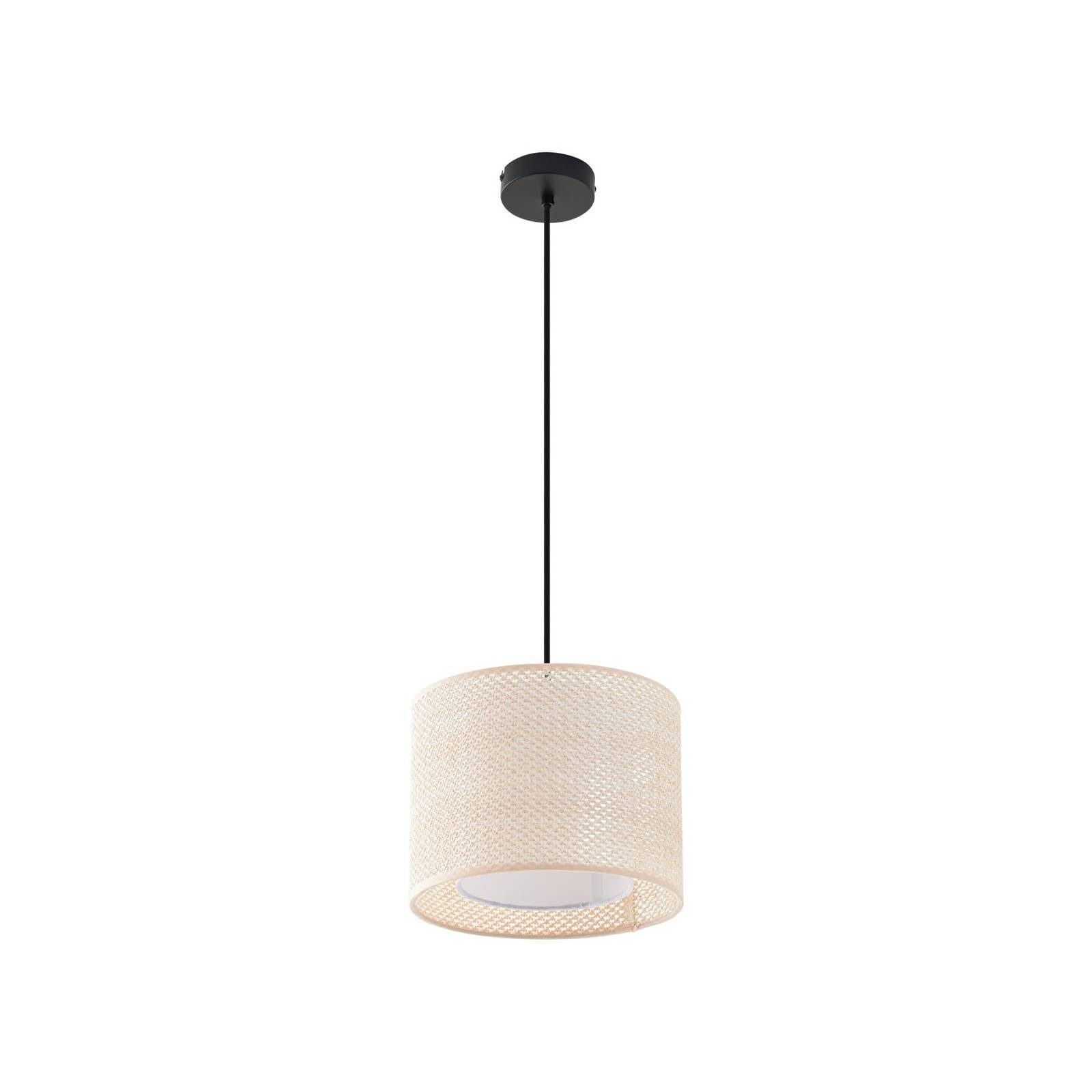 Lindby Hängeleuchte Soula, Kunststoff Creme IP20, 1 x 15 W LED