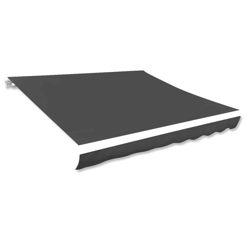 furnicato Markise Markisenbespannung Canvas Anthrazit 400x300 günstig online kaufen