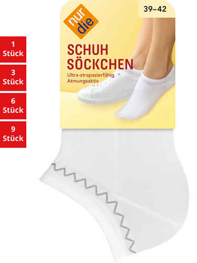 Nur Die Füßlinge Schuhsöckchen Damen (1er/3er/6er/9er Pack, 1-Paar) sneaker-socken strumpf strümpfe