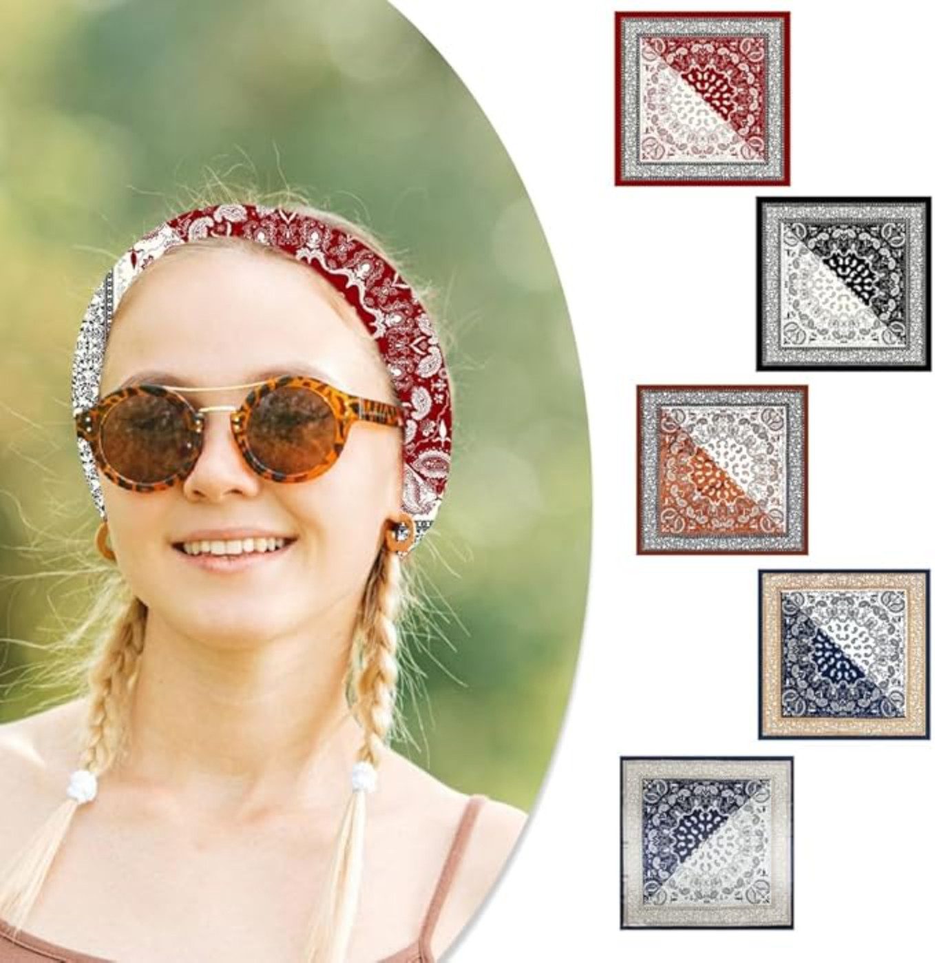 Blusmart Seidenschal Weicher und atmungsaktiver Schal aus Polyester-Seide, günstig online kaufen