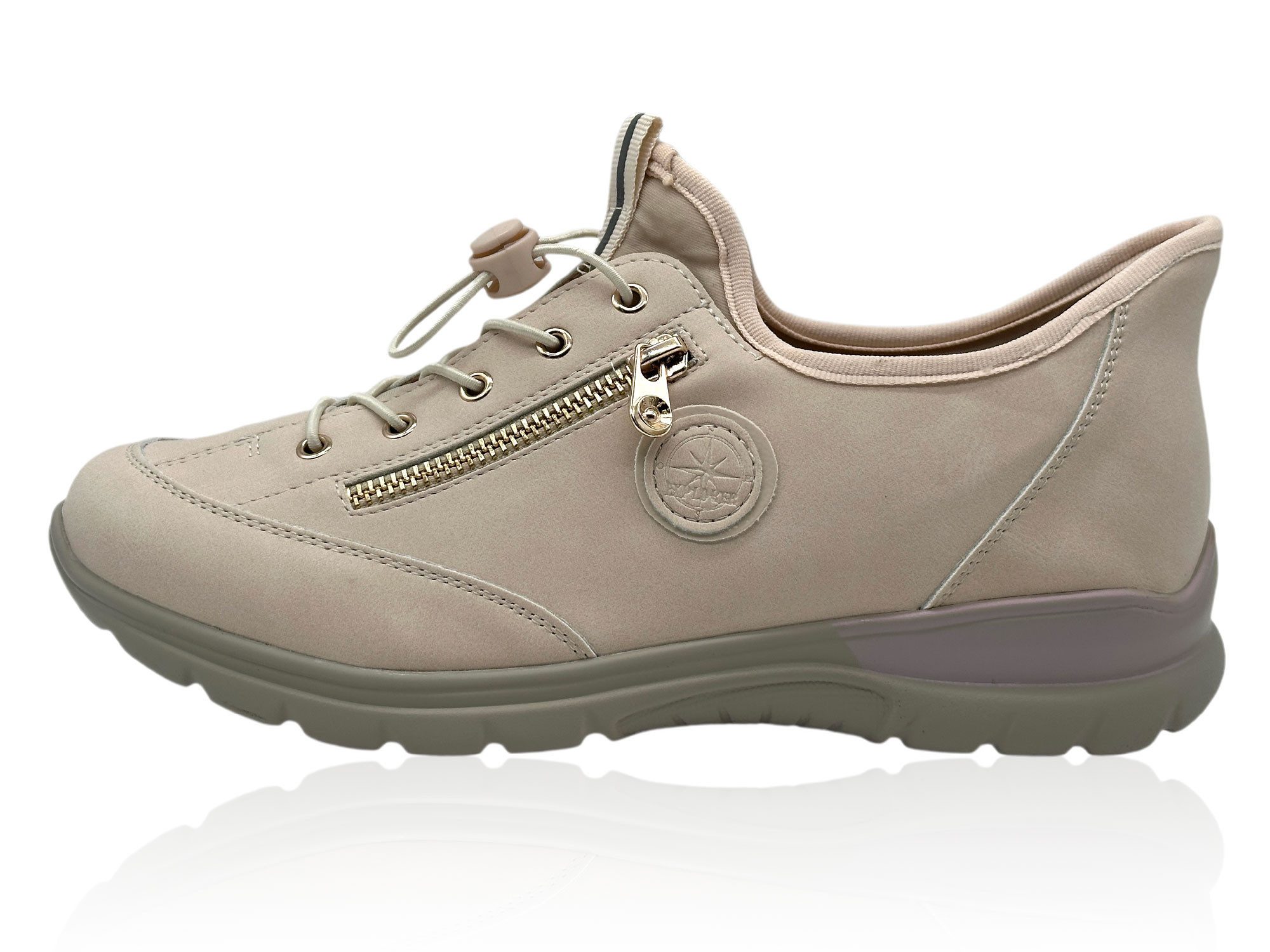 Nowaland Damen Komfort Halbschuhe Low-Top Sneaker besonders leicht mit flexibler Komfortsohle