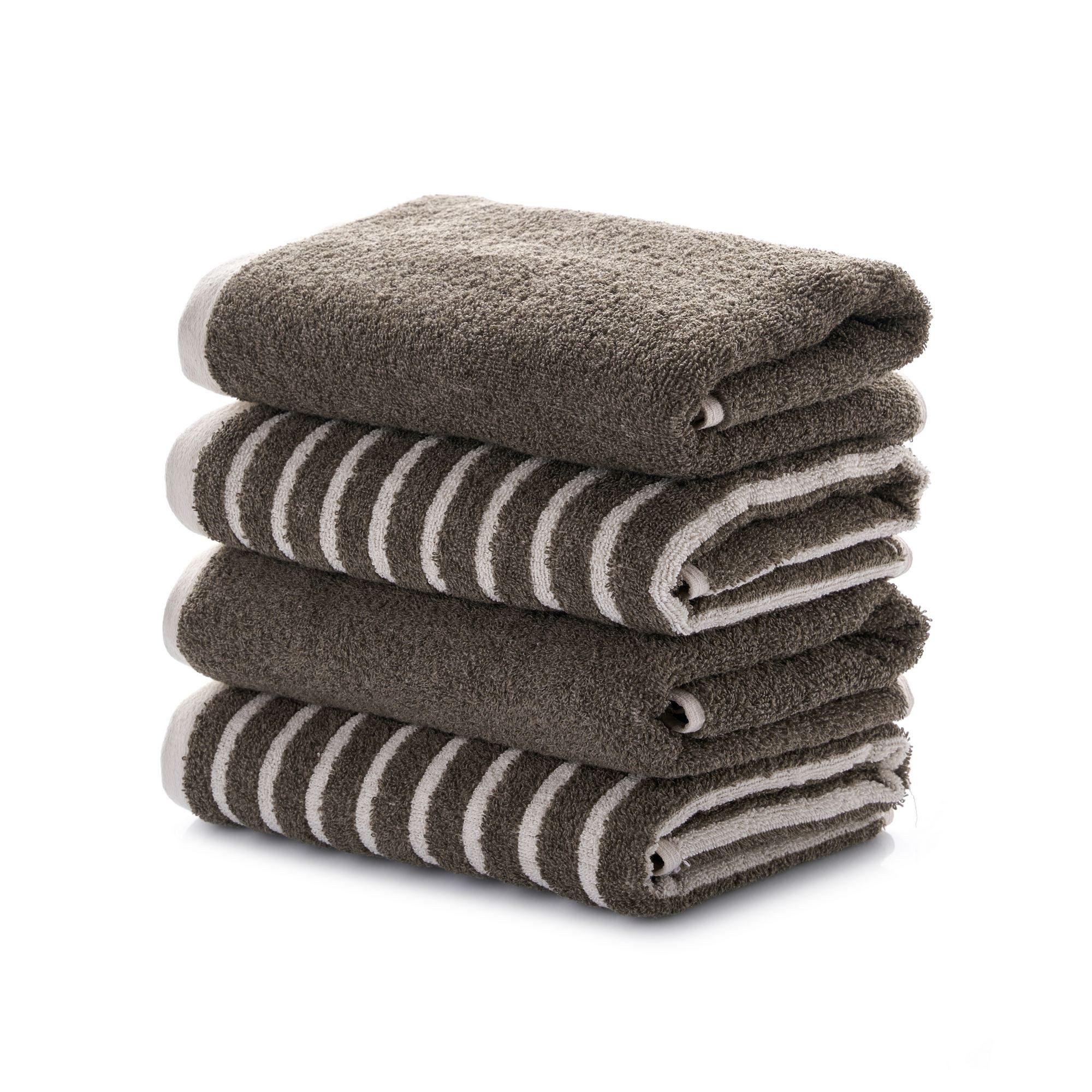L'Essentiel Maison Handtücher Stripe Melange, Frottee (4-St), 100 % Baumwolle