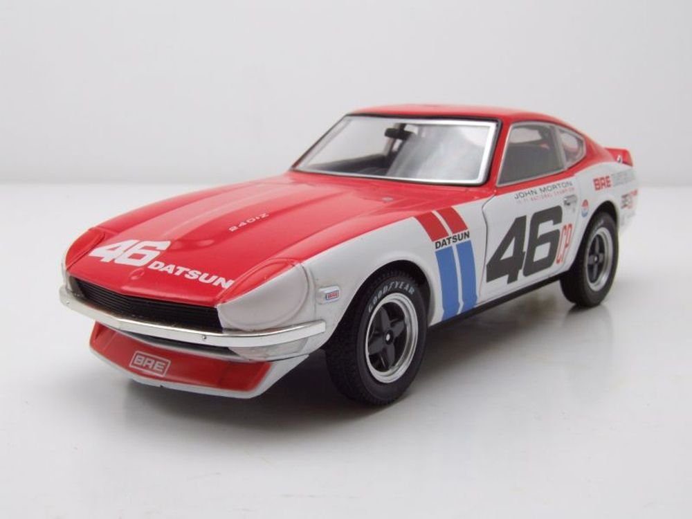 GREENLIGHT collectibles Modellauto Datsun 240Z BRE #46 Tokyo Torque 1970 weiß rot Modellauto 1:24 Greenli, Maßstab 1:24