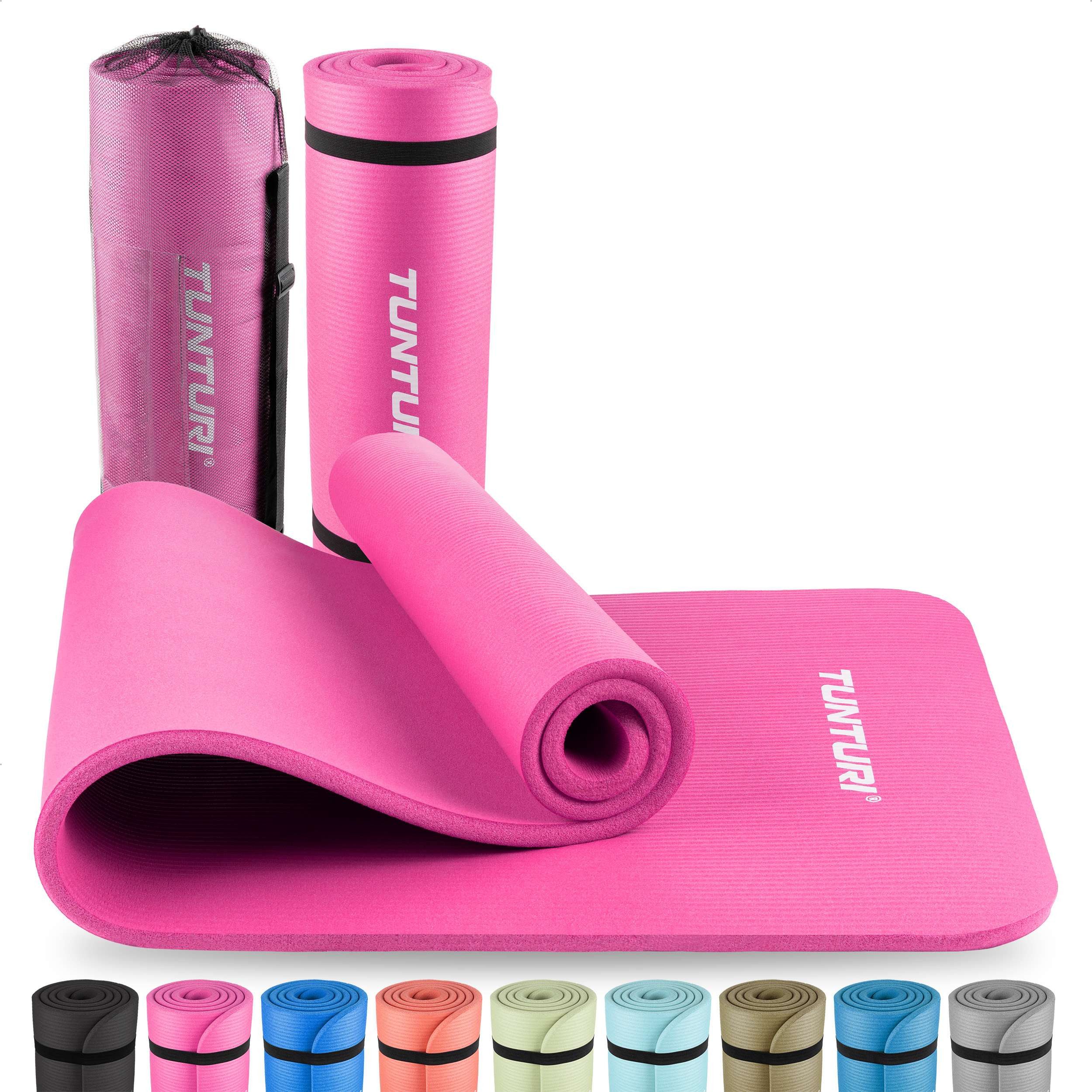 Tunturi Fitnessmatte Gymnastikmatte - Fitnessmatte extra dick - Rutschfest - Yogamatte - 1