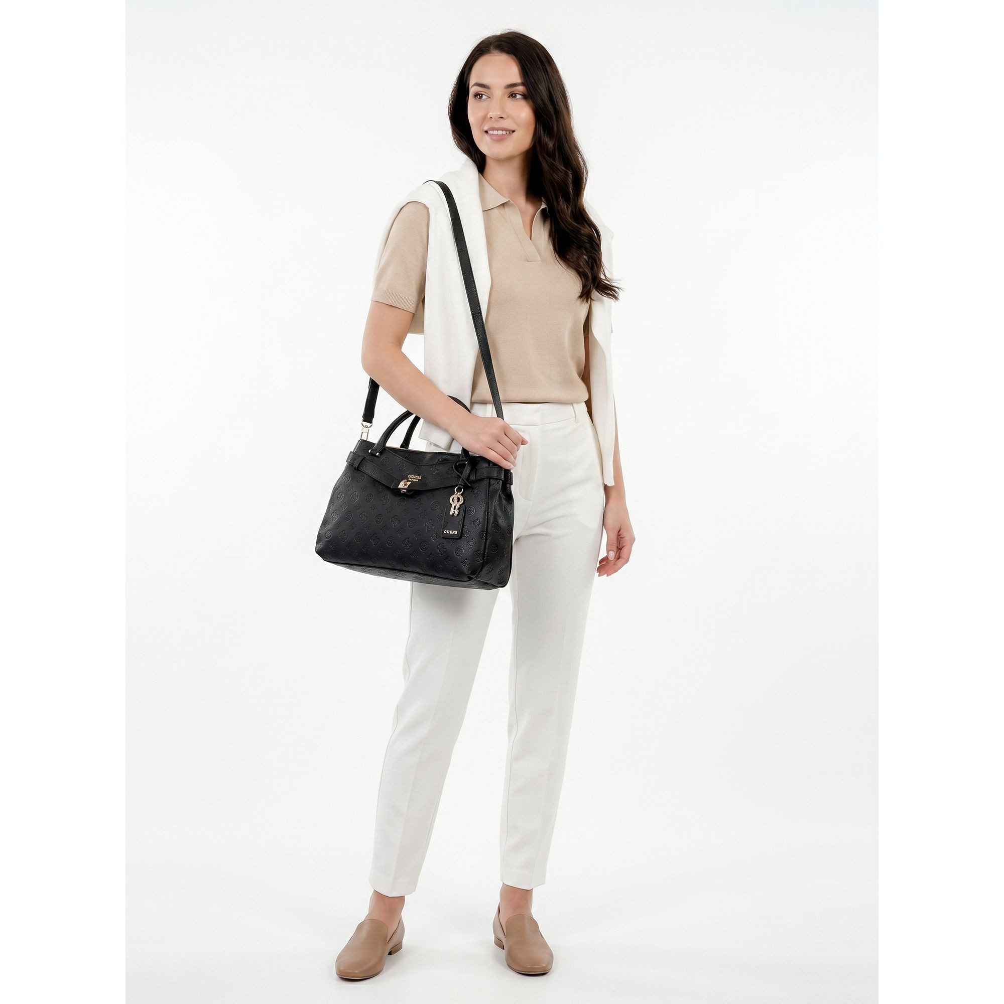 Guess Henkeltasche Ella, Polyurethan