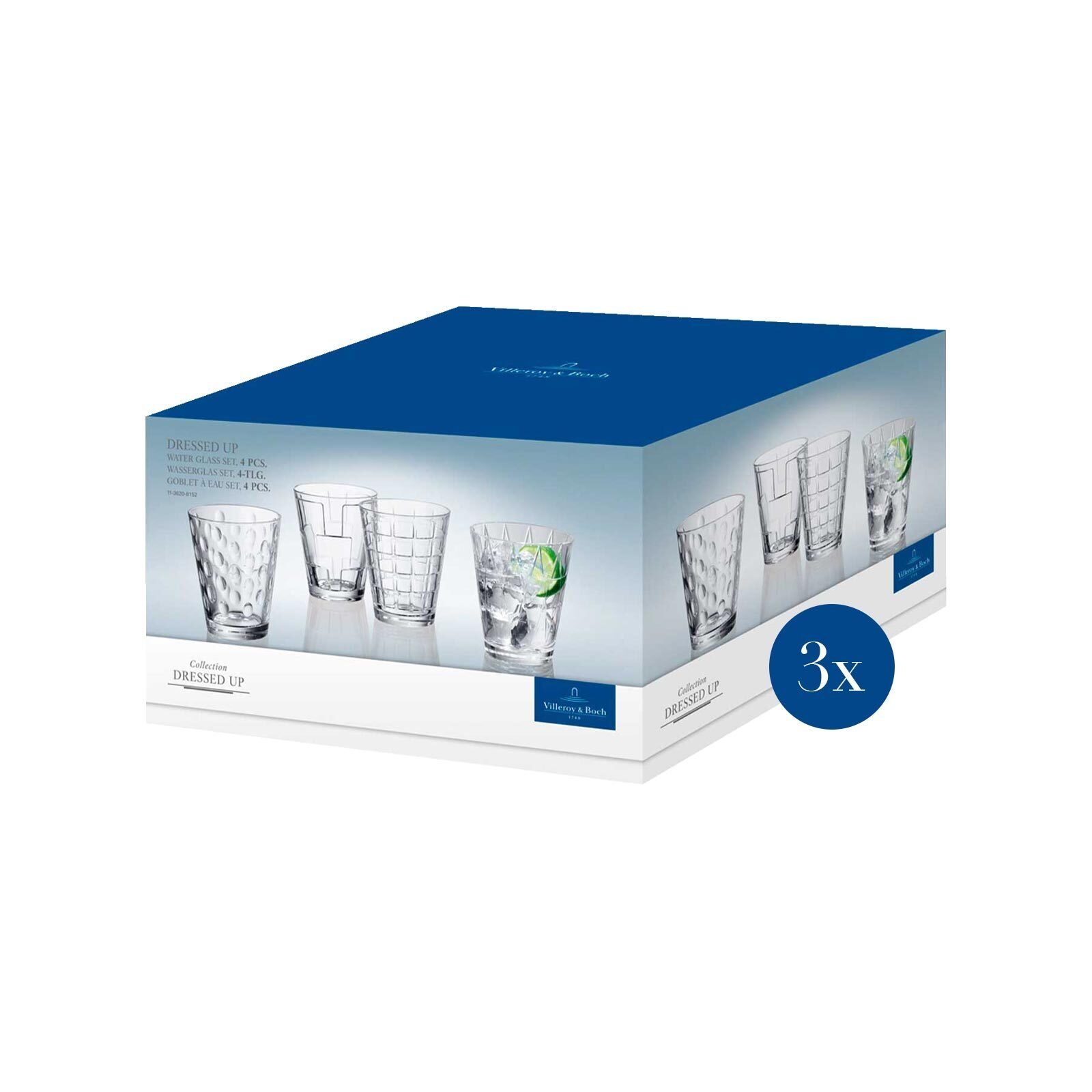 Villeroy & Boch Glas Dressed Up Wassergläser 310 ml 12er Set, 12-tlg., Glas – Bild 4 von 5