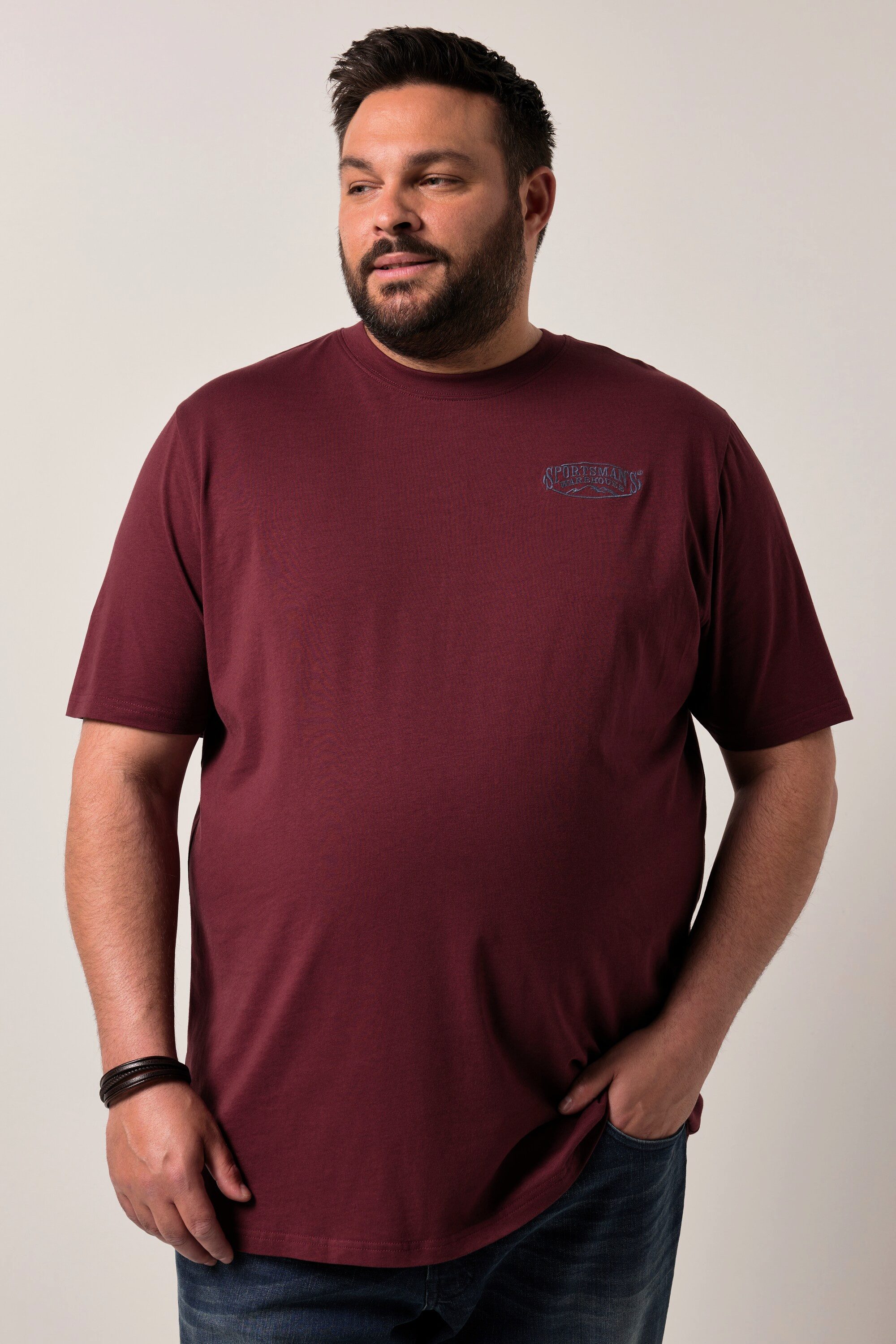 T-Shirt T-Shirt Halbarm Bruststick