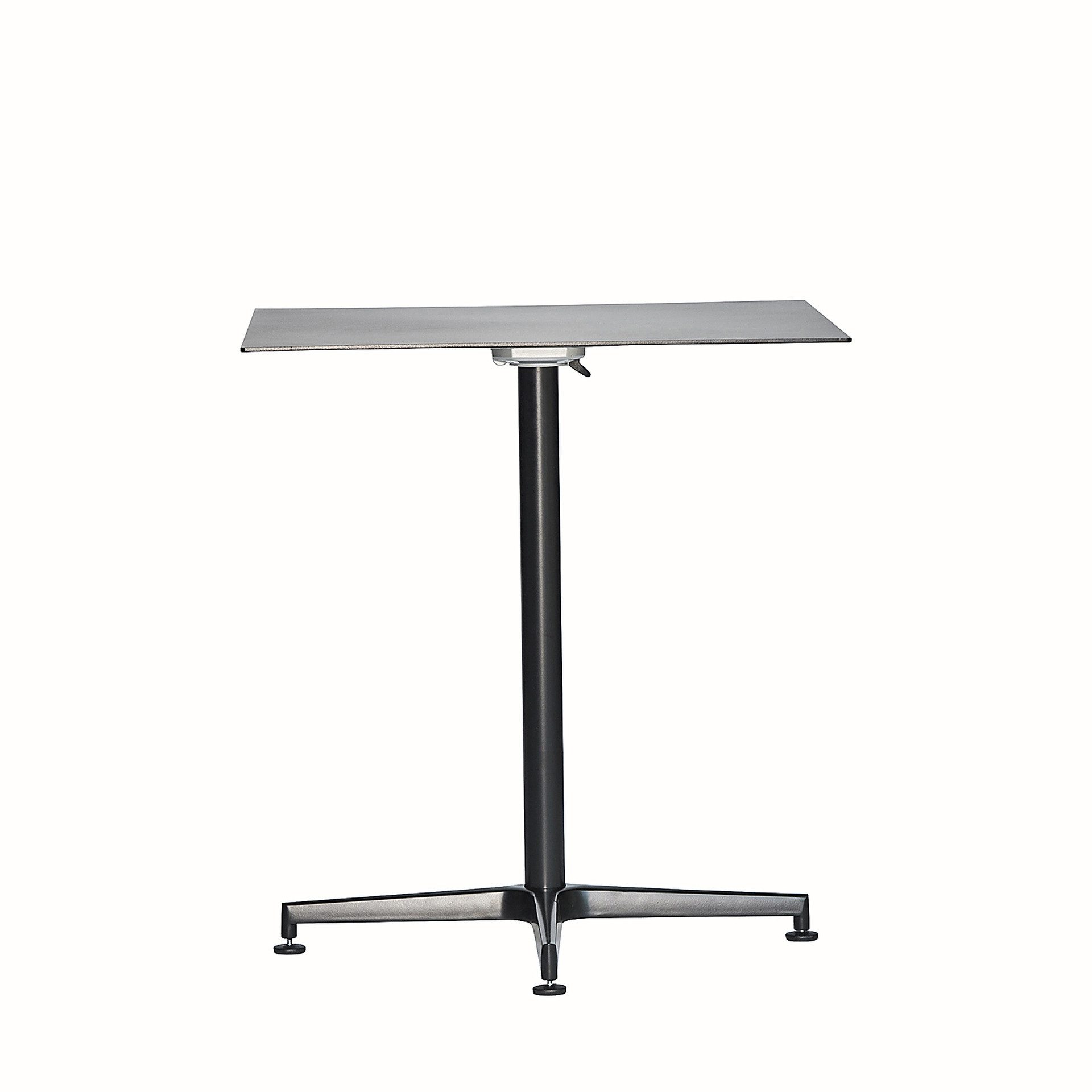 Fiam Esstisch Vega aus Aluminium, Schwarz, Geeignet für 4 Personen