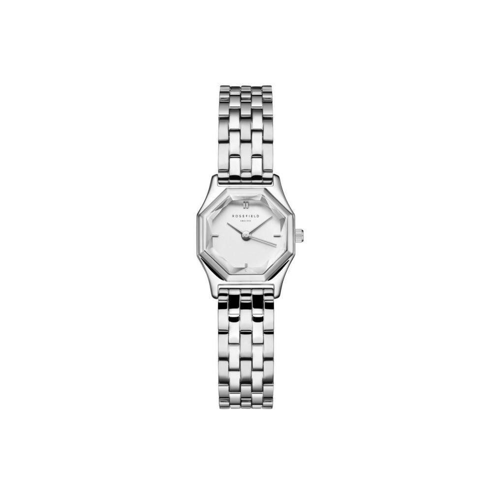 Quarzuhr ROSEFIELD Damenuhr Gemme Weiß Silber GWSSS-G04