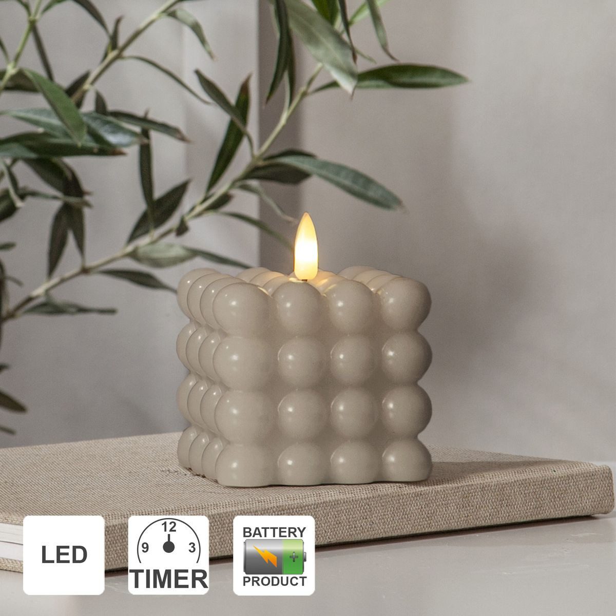 STAR TRADING LED-Kerze Flamme Dot (1-tlg)