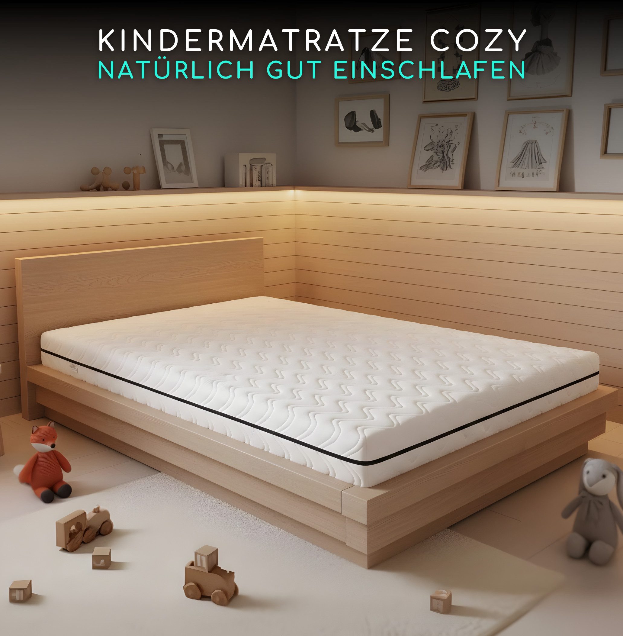 Kindermatratze COZY inkl. Matratzenschoner bis 30 cm Höhe, Alavya Home®, 10 günstig online kaufen