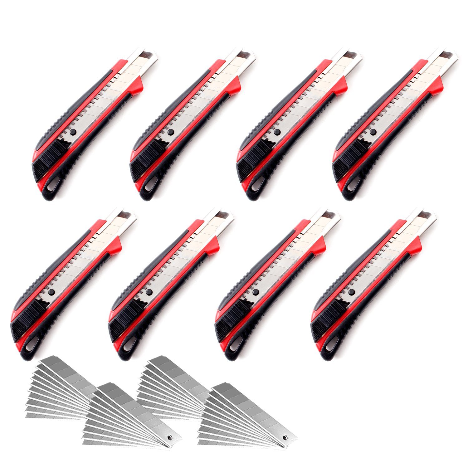 CCLIFE Montagewerkzeug Cuttermesser Kartonmesser mit Ersatzklingen, (8-tlg) günstig online kaufen