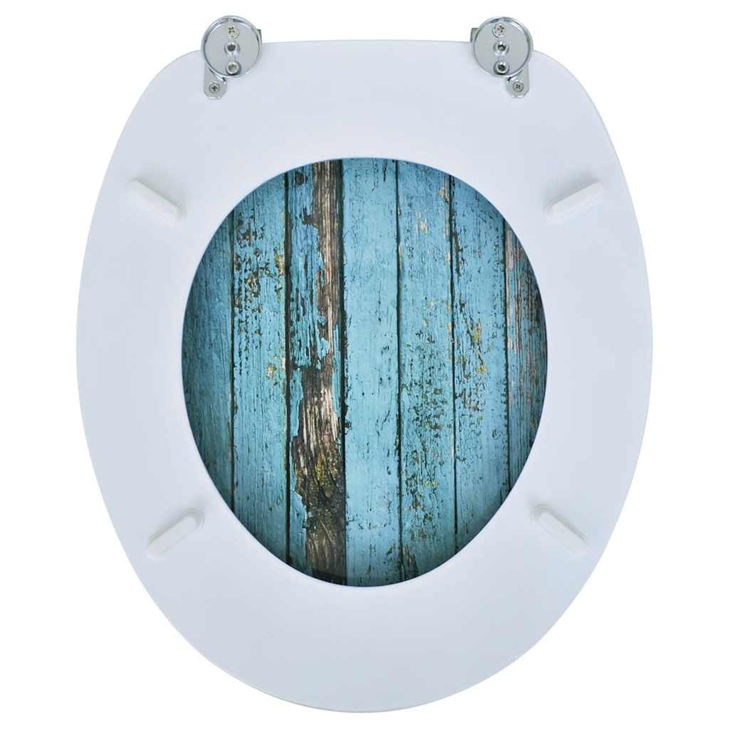 vidaXL WC-Sitz Toilettensitze mit Deckel 2 Stk. MDF Altholz (2-St)