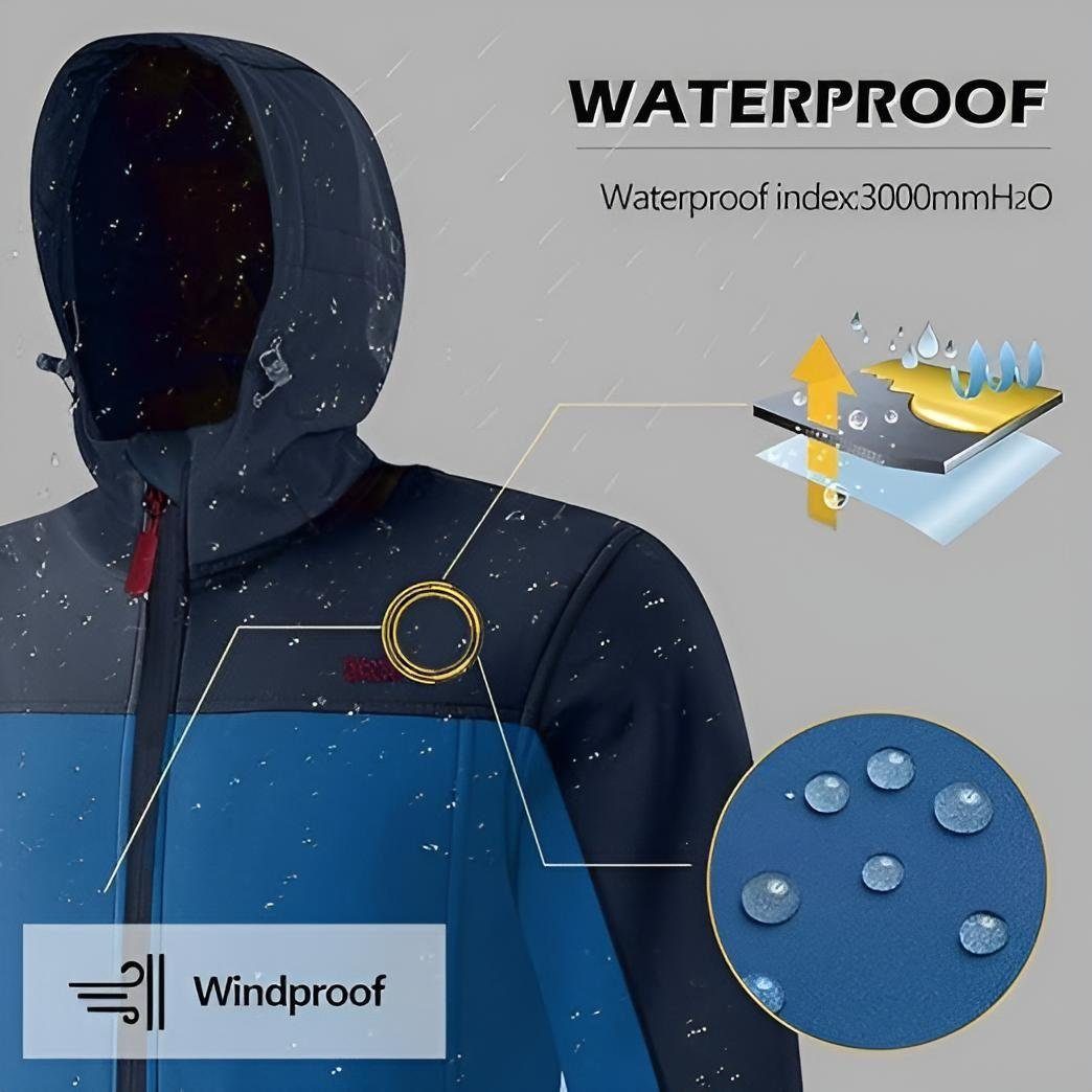 Diyarts Softshelljacke (wasserfeste Jacke mit TPU-Technologie, Winterjacke, günstig online kaufen