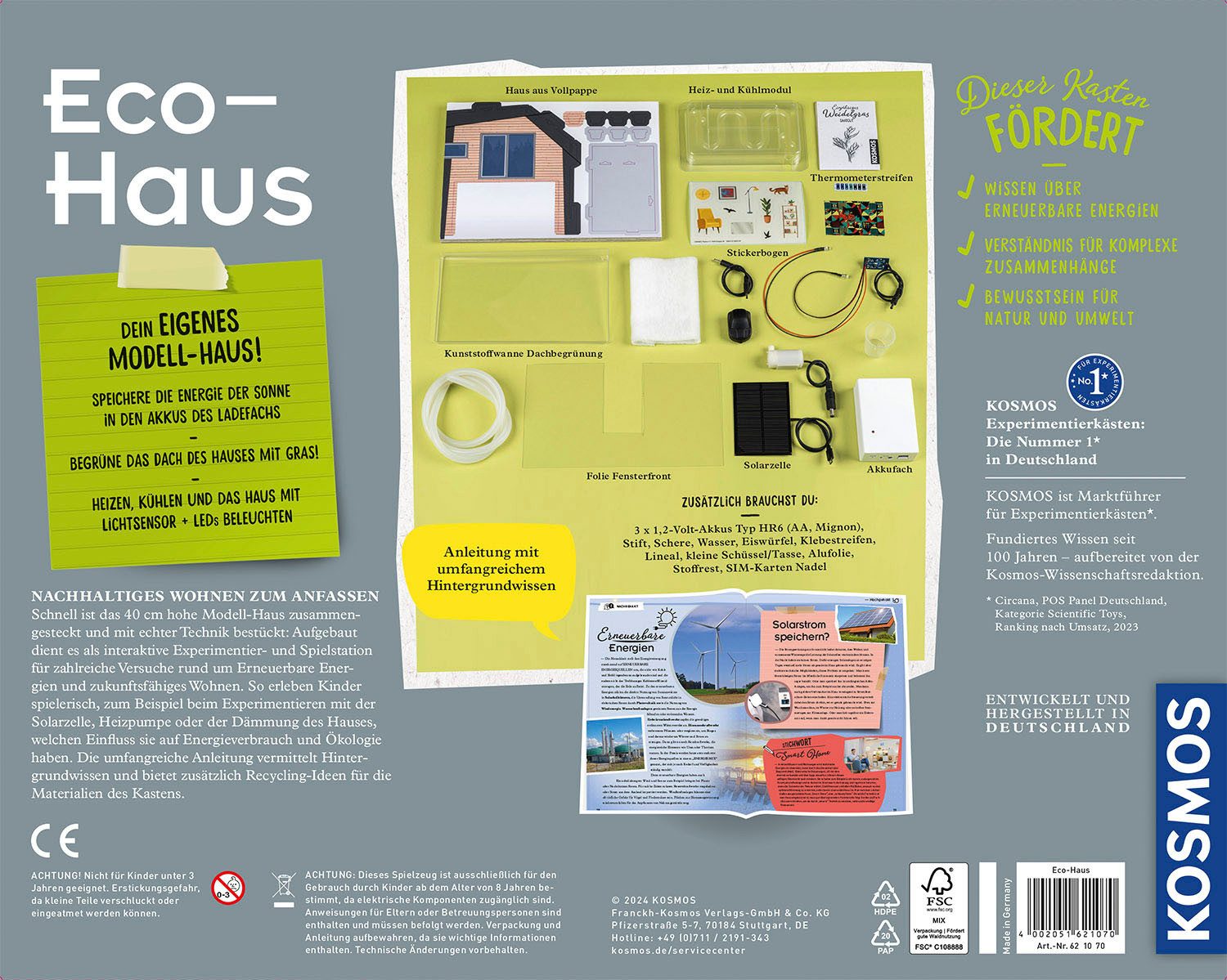Kosmos Experimentierkasten Eco Haus, Made in Germany