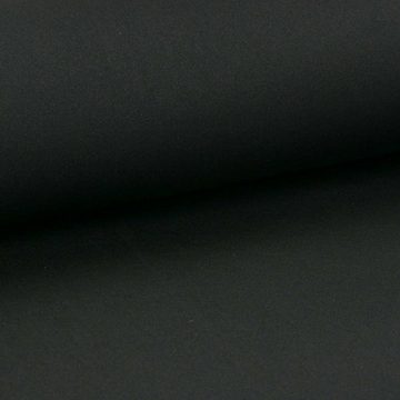 maDDma Stoff 0,5m Neopren-Imitat Doubleface 6,5mm Stretch 135cm breit (max. 1m), schwarz-schwarz