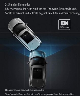 GelldG Dashcam Auto dual Infrarot Nachtsicht Dashcam vorne Innen Dashcam