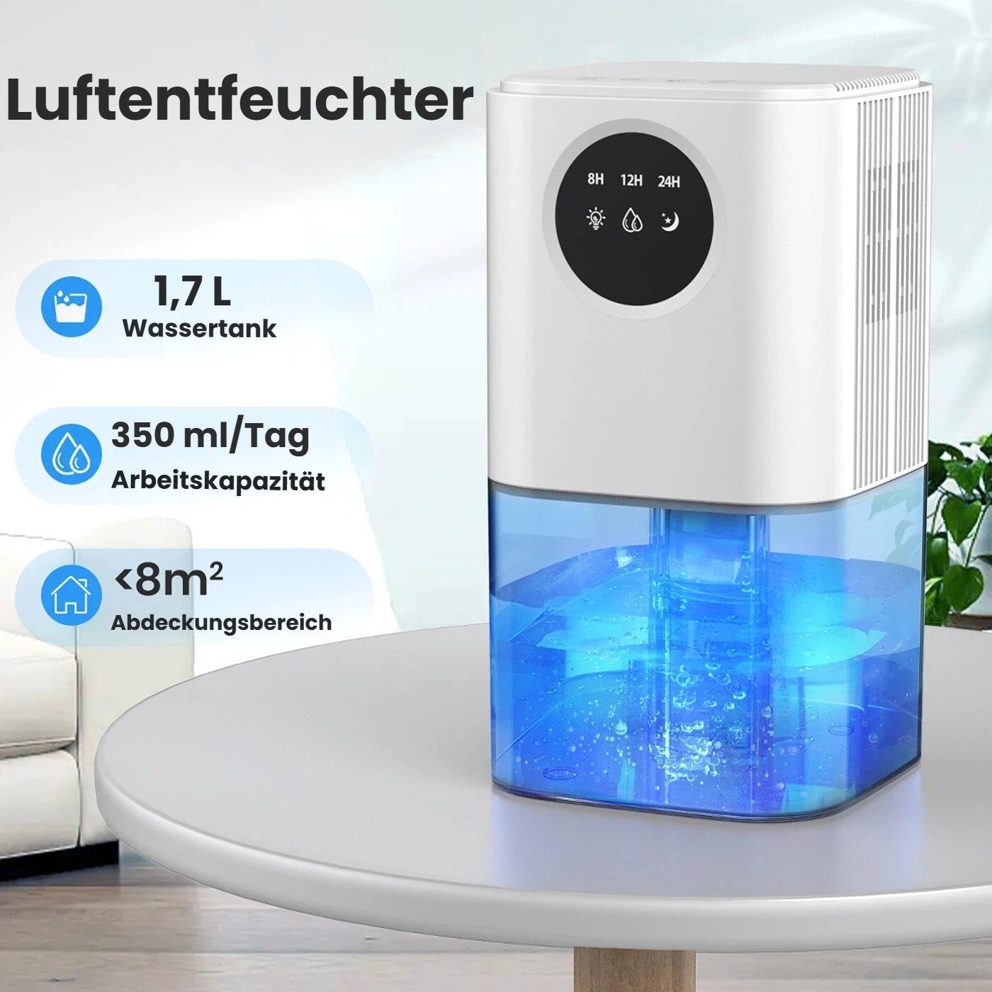 FIMEI Luftentfeuchter Elektrisch 1700ml, mit 7-Farben-Nachtlicht & Zeitscha günstig online kaufen
