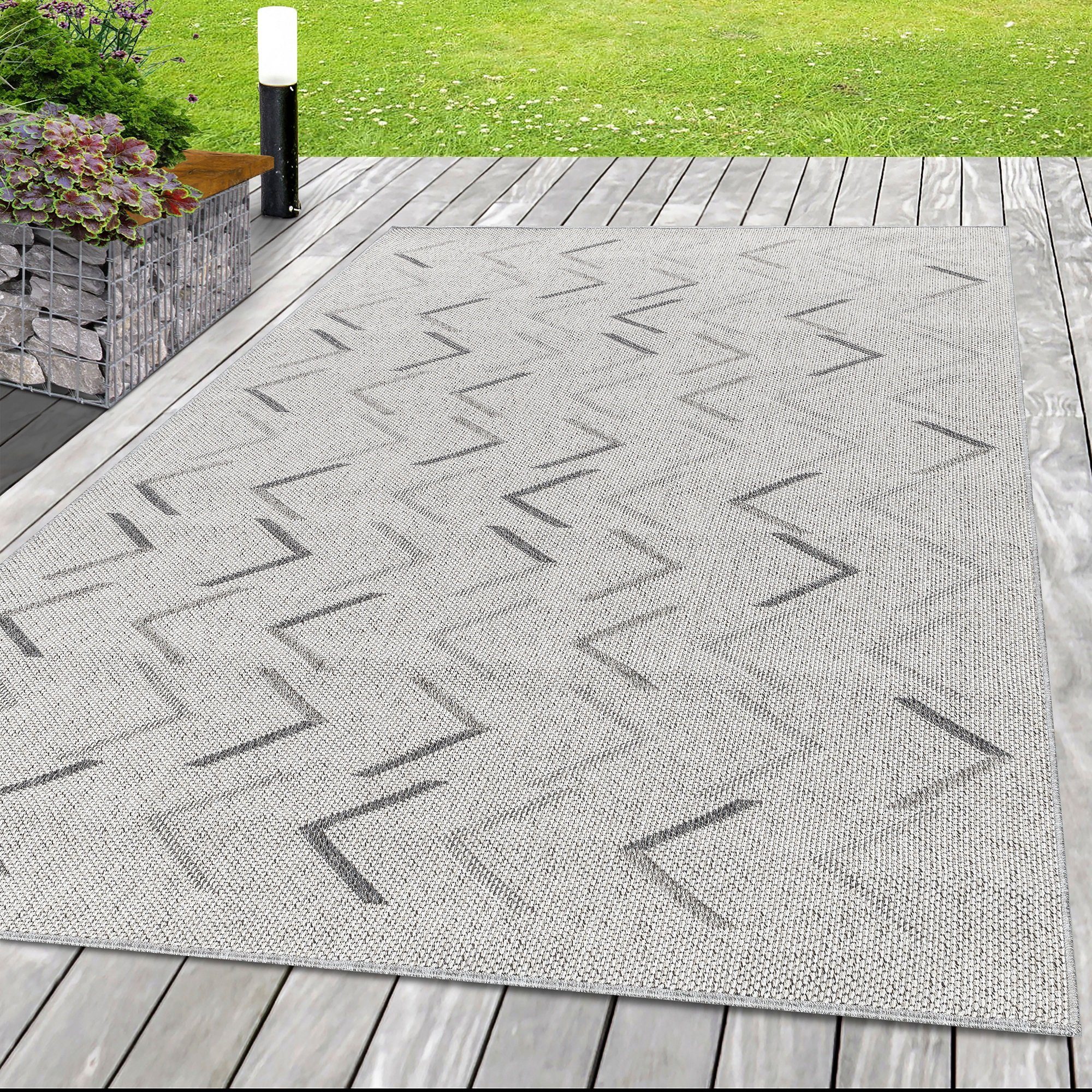 SIMPEX24 Outdoorteppich Boho Design, Rechteckig, Höhe: günstig online kaufen
