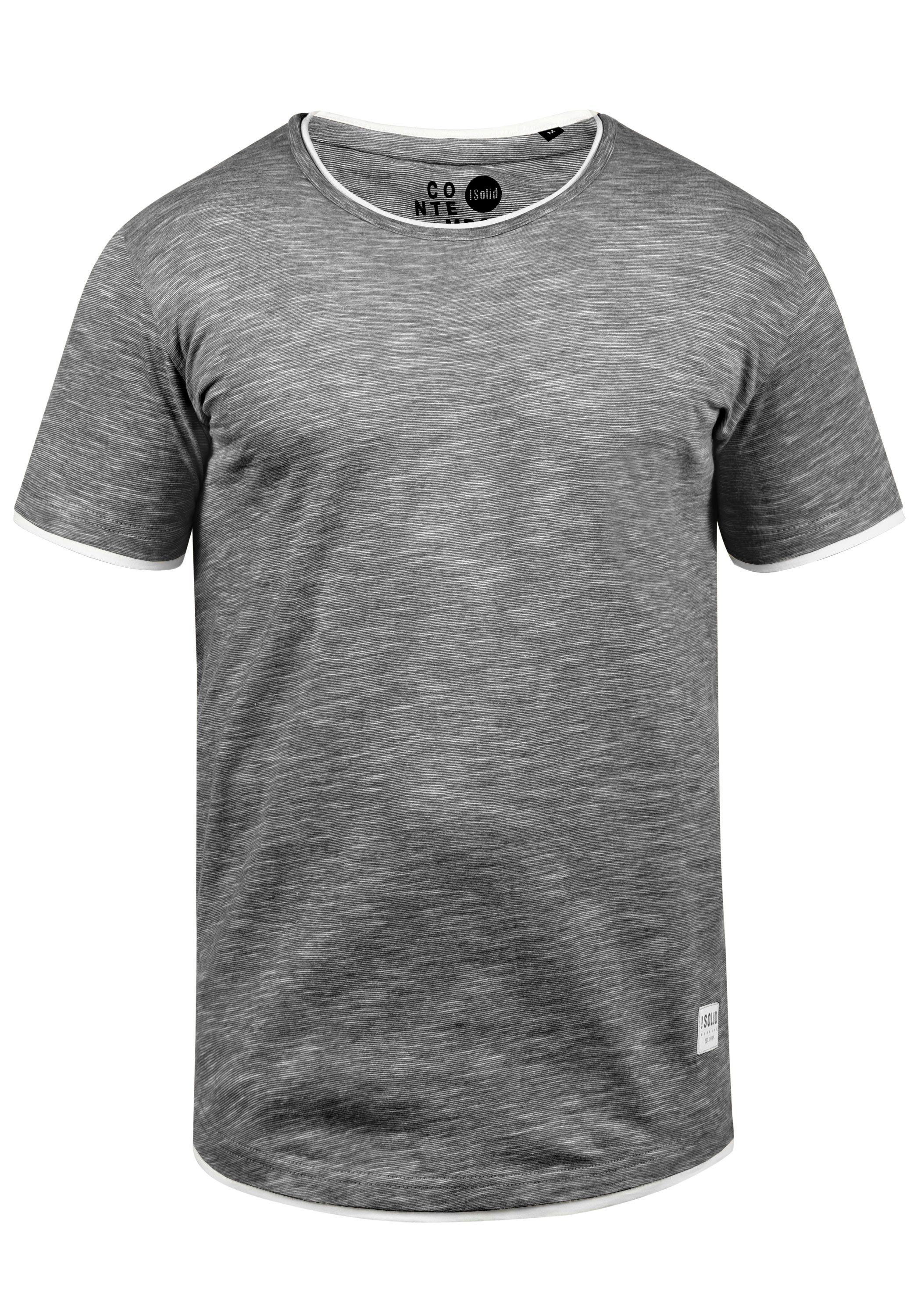 !Solid Rundhalsshirt SDRigos Kurzarmshirt mit farblich günstig online kaufen