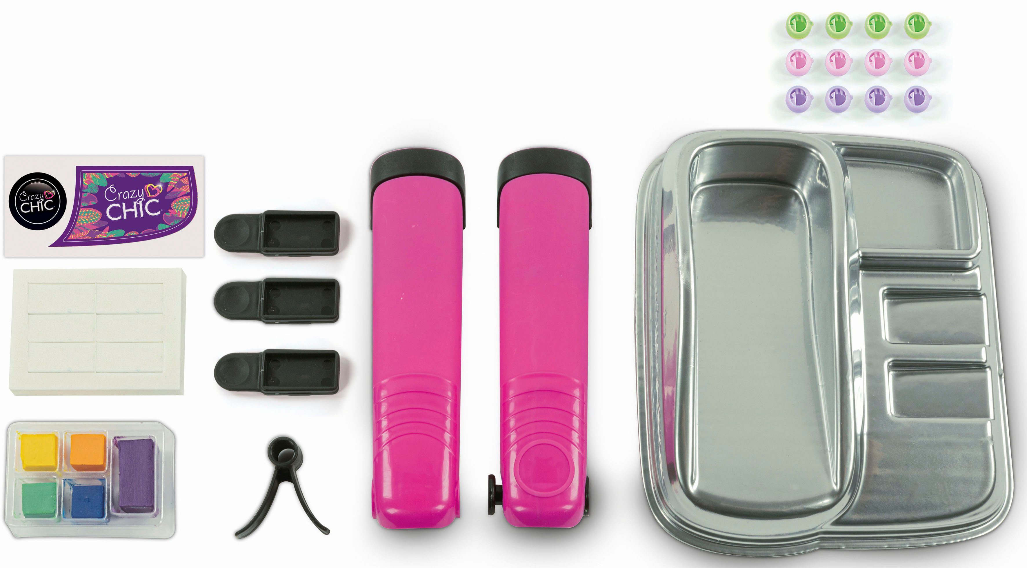 Clementoni® creative set Crazy Chic, color hair styler
