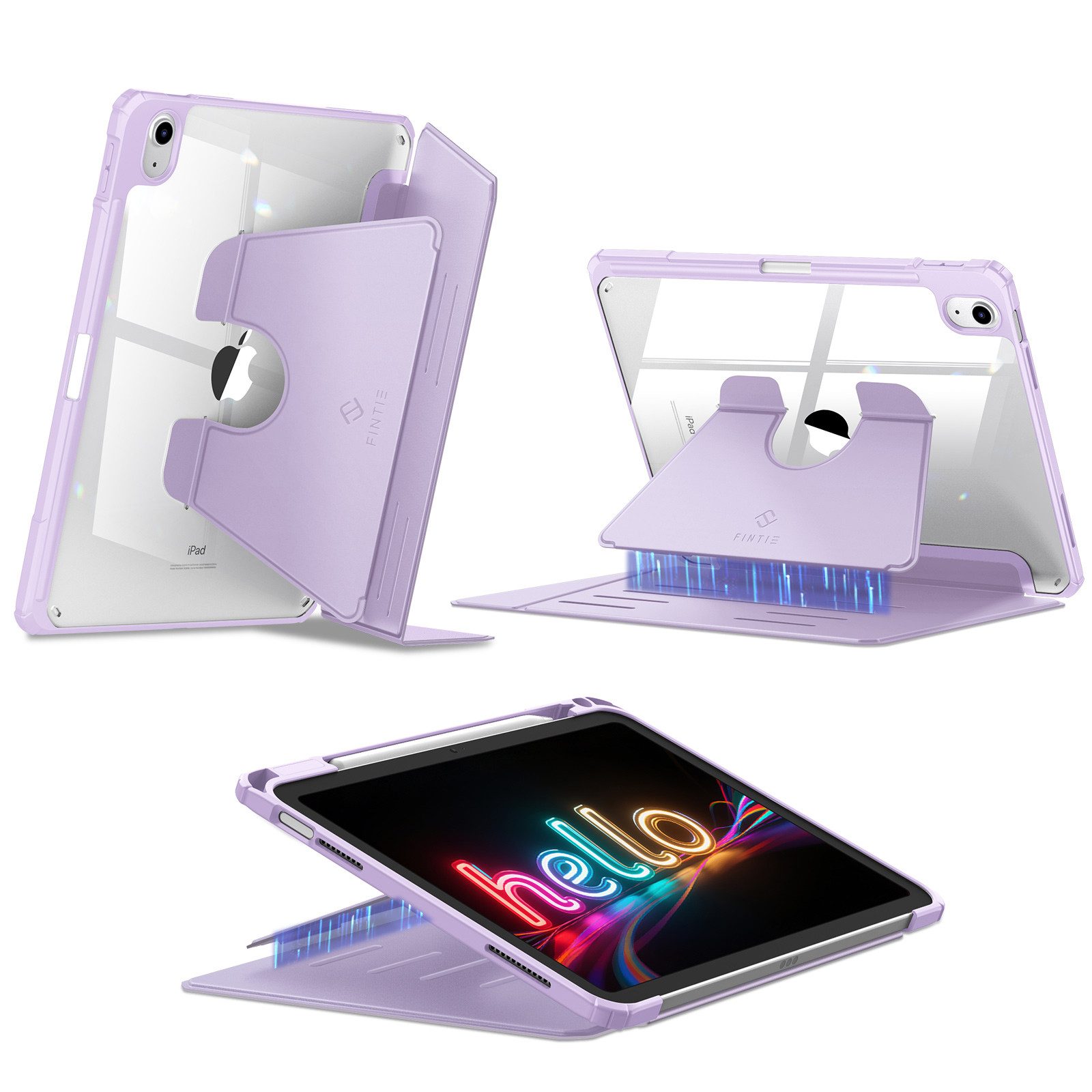 Fintie Tablet-Hülle für iPad (A16) 11. Generation 11 Zoll(2025), iPad 10. Gen 10,9''(2022), Mehrwinkel-Betrachtung, mit Stifthalter, Vertikaler Ständer&Magnetisch