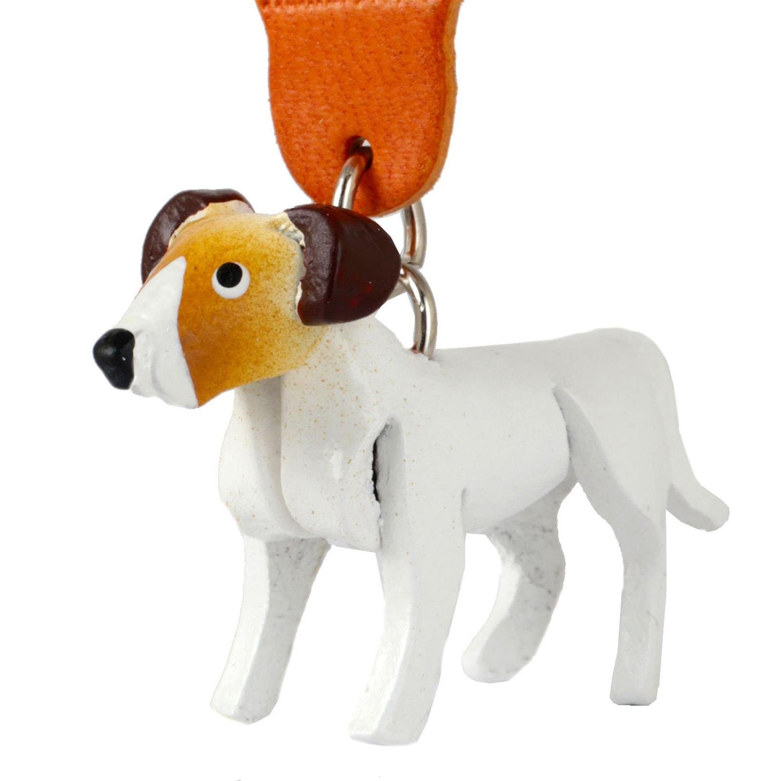 Schlüsselanhänger Set Jack Russell Terrier Schlüsselanhänger aus Leder