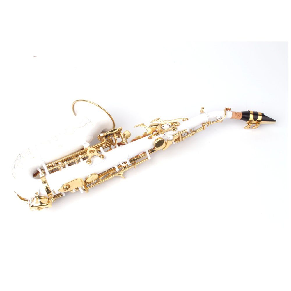 Karl Glaser Saxophon Sopran Saxophon gebogen, Hoch Fis Klappe