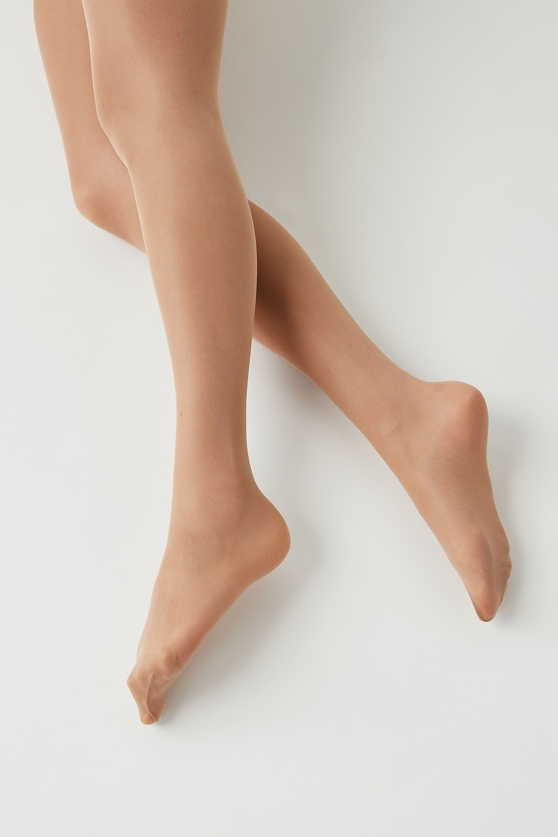 Feinstrumpfhose Glänzende Strumpfhosen im Dreierpack, Transparent