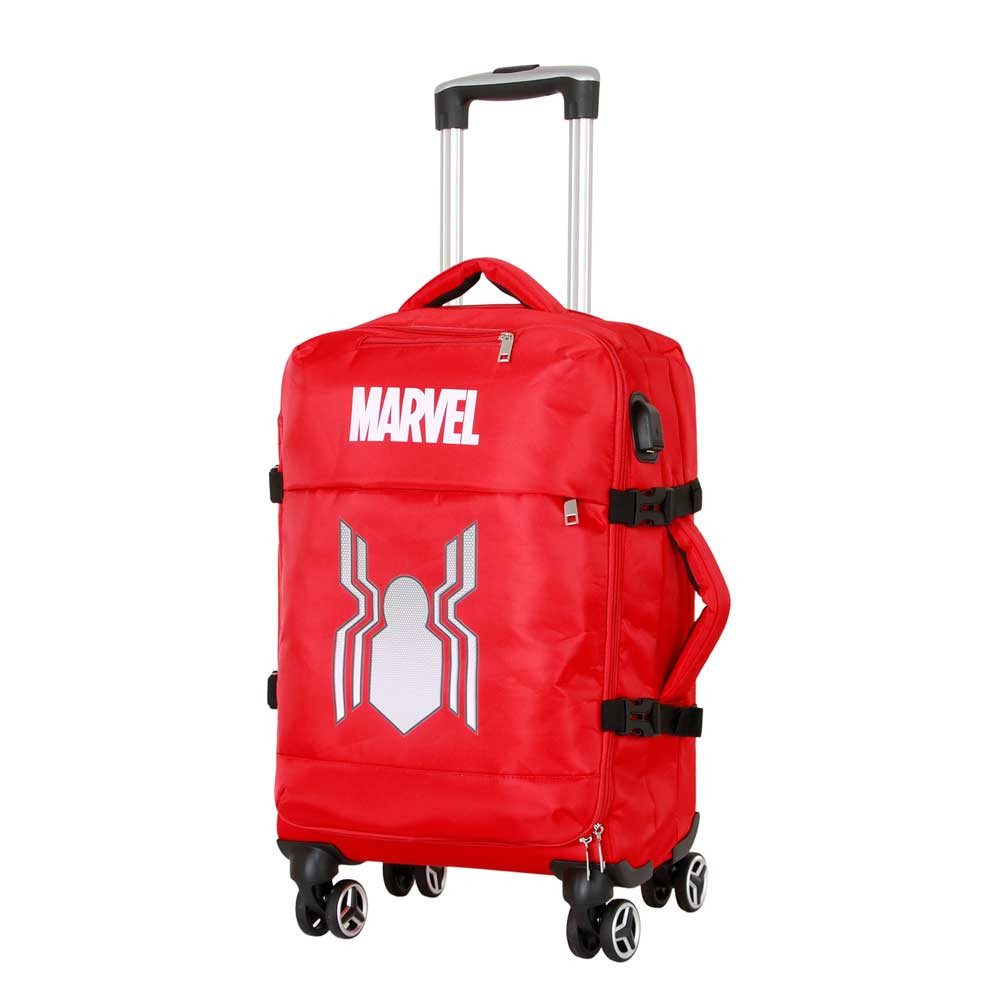 Karactermania Handgepäck-Trolley Marvel Spiderman Kabinenkoffer Reisegepäck Kinder Reisekoffer, Praktische 4 Räder