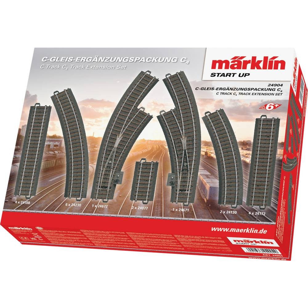 Märklin Modelleisenbahn-Set H0 Märklin C-Gleis-Ergänzungspackungen 24904