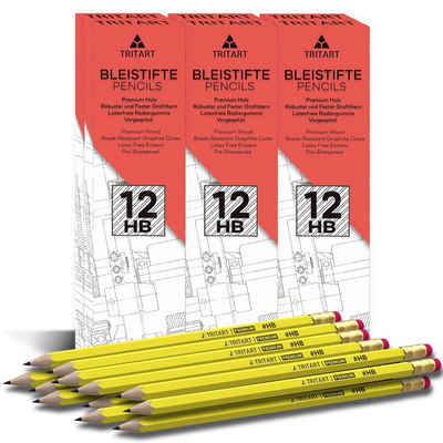Tritart Bleistift HB Bleistift Set - 84 Bleistifte und Radiergummi, (1-tlg), HB Bleistift Set - 84 Stifte + Radiergummi