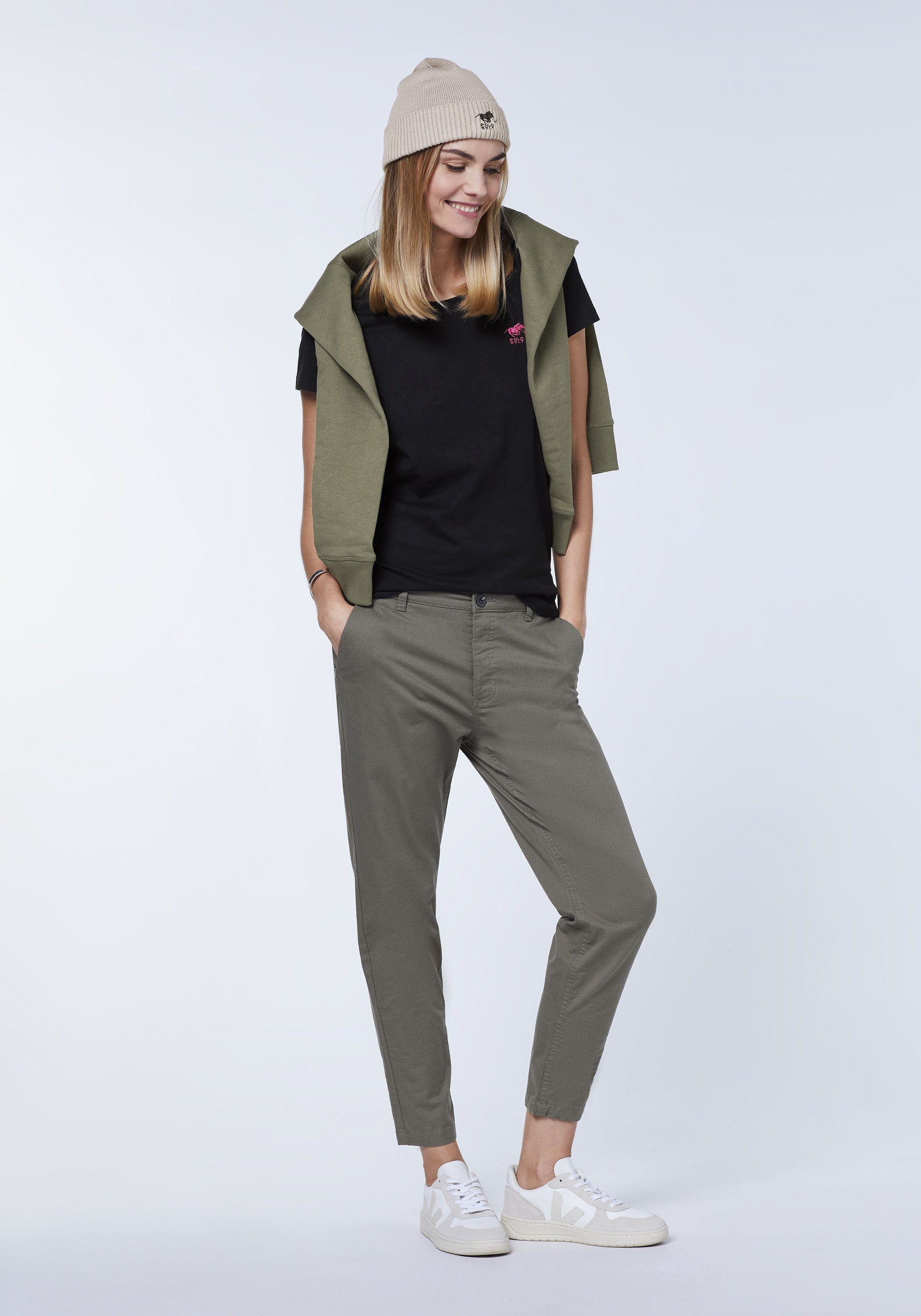 Polo Sylt T-Shirt mit Logo-Akzent (1, 1-tlg)