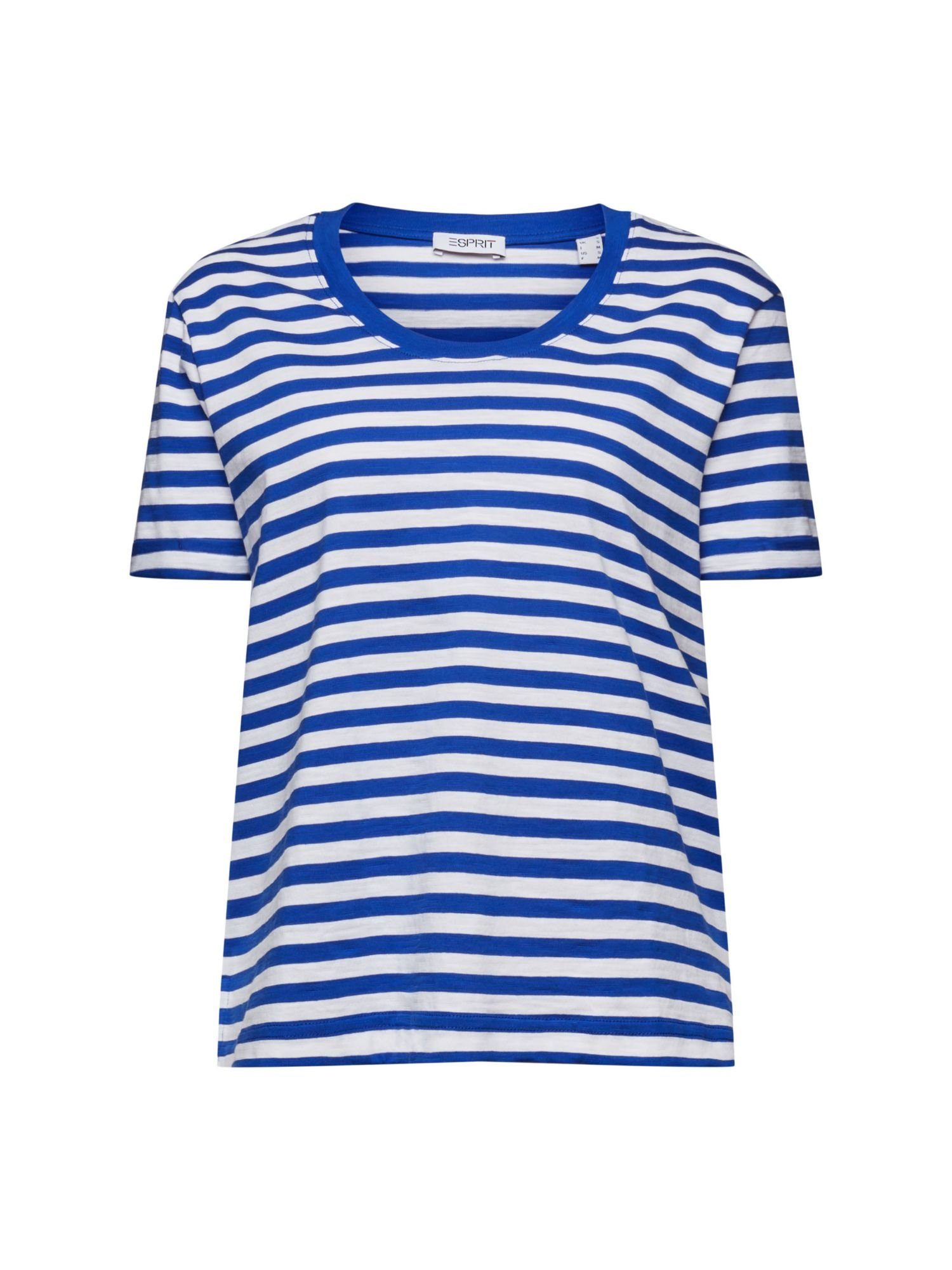 Esprit T-Shirt Slub-T-Shirt mit U-Ausschnitt (1-tlg)