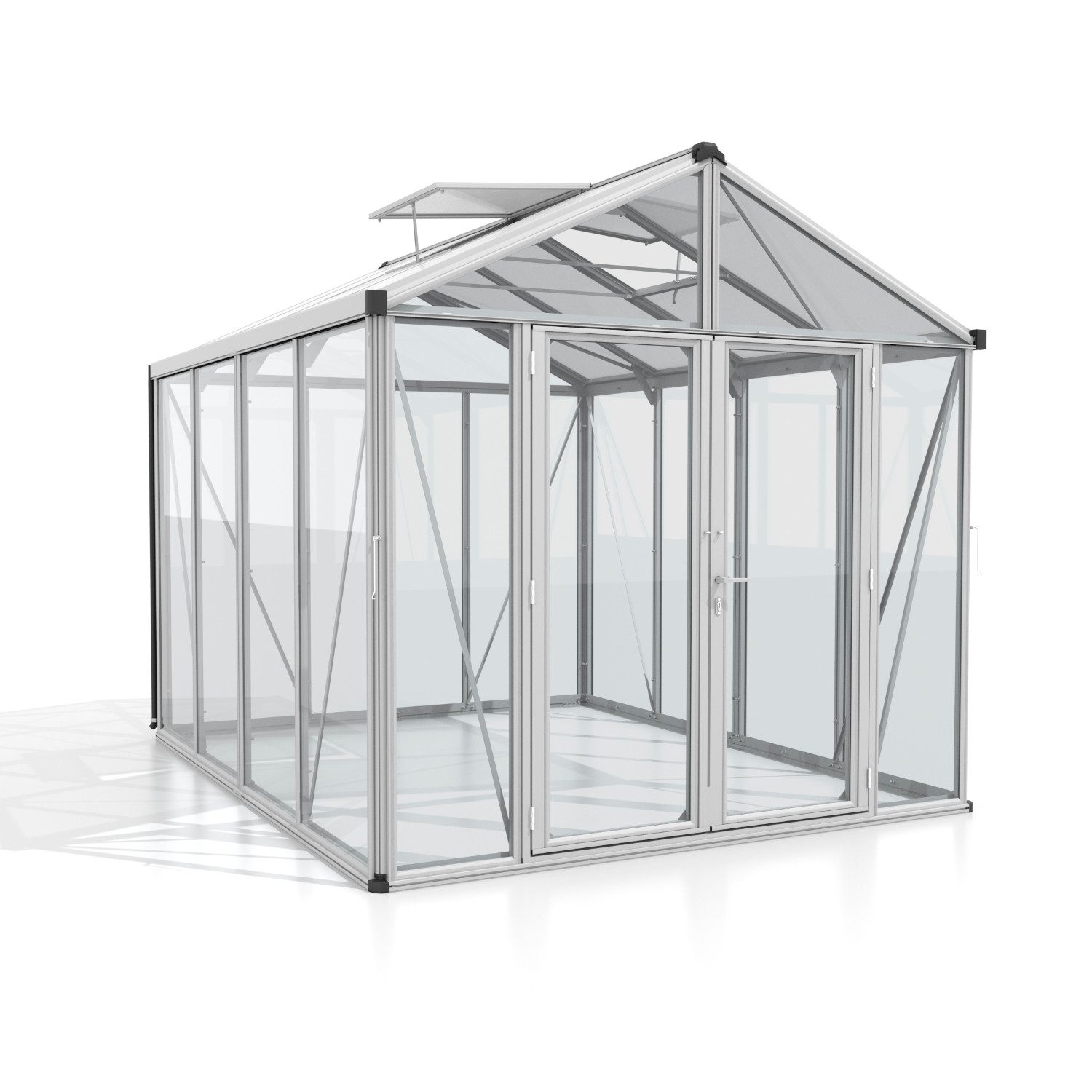 Vitavia Gewächshaus Zeus Comfort 8100, 3,00 mm Wandstärke silberfarben | Rabatt: 28%