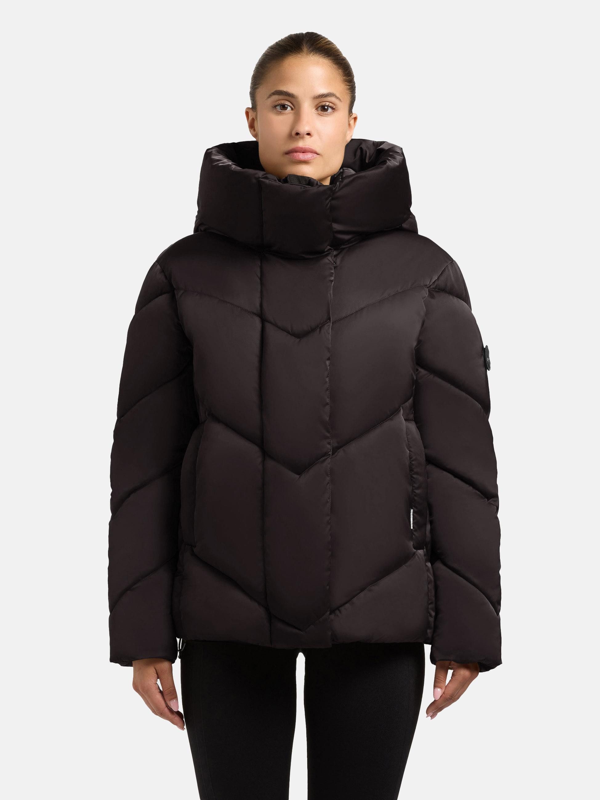 khujo Winterjacke Olsa2 Gefütterte Steppjacke mit Kapuze
