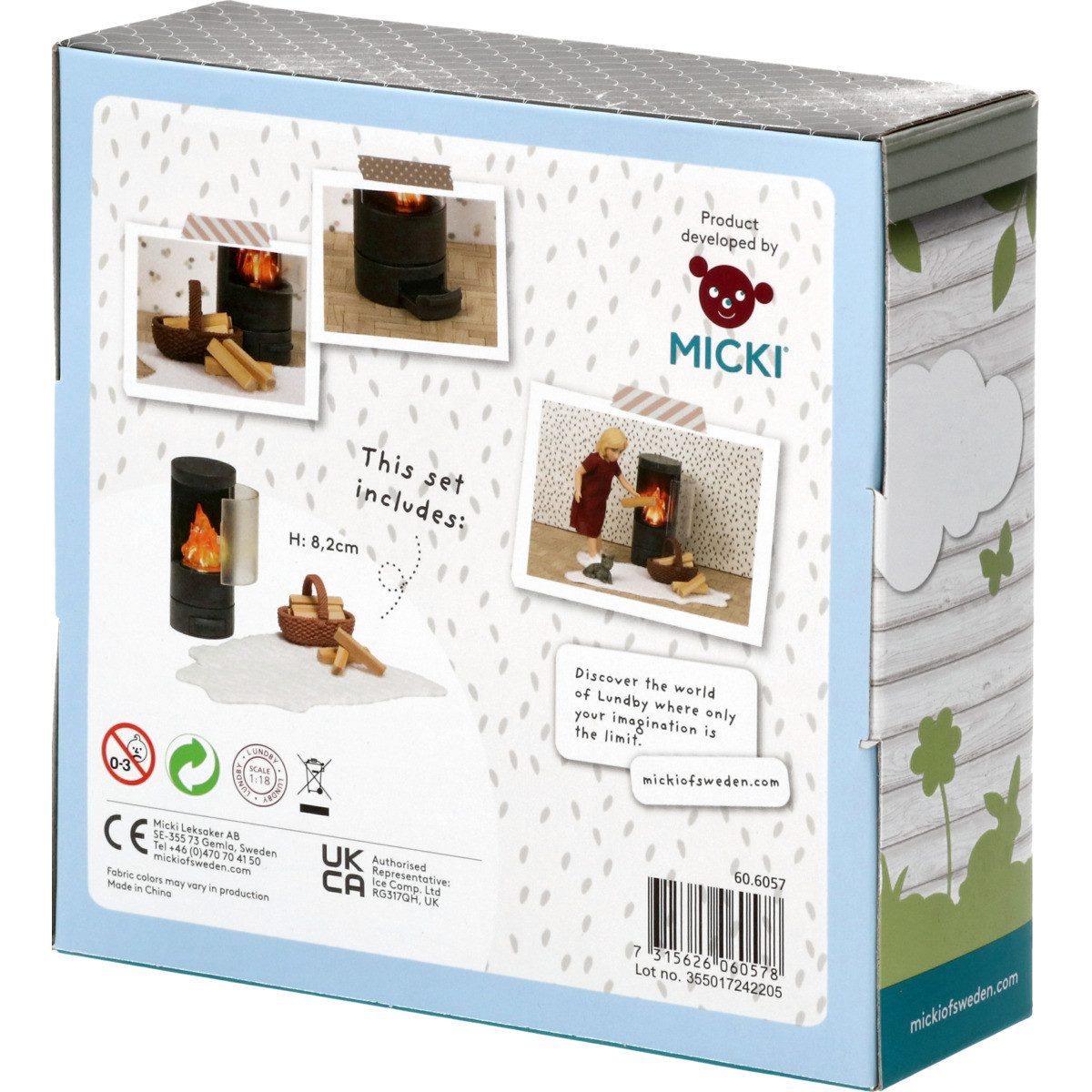 Lundby Puppenhausmöbel Kaminset Mädchen (4tlg) – Bild 3 von 5