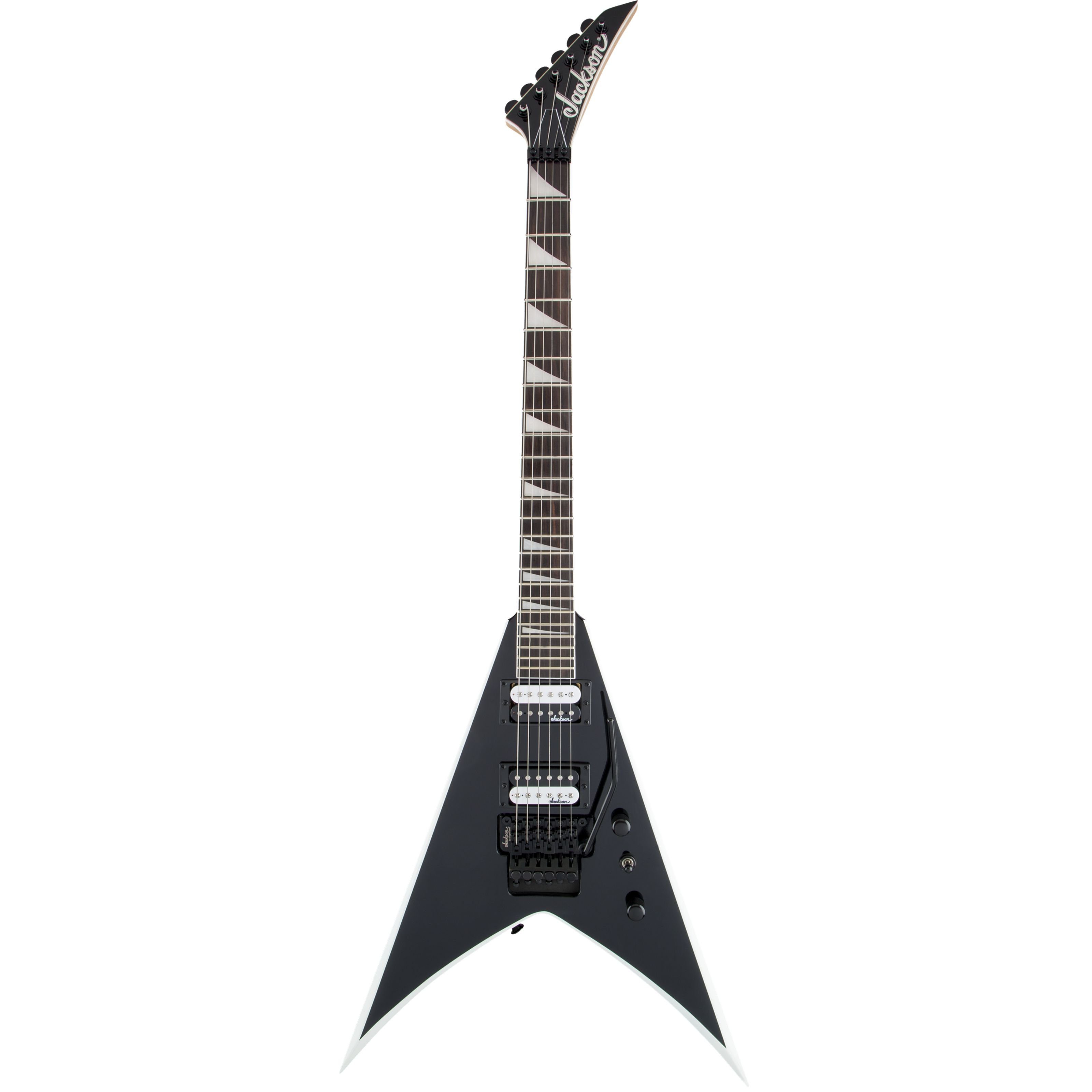 Jackson E-Gitarre, E-Gitarren, Andere Modelle, JS32 King V Black w/ White Bevels - E-Gitarre