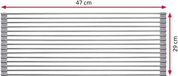 WESTMARK Abtropfmatte Home, Edelstahl, rollbar